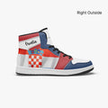 AJ1 High-Top Leather Sneakers