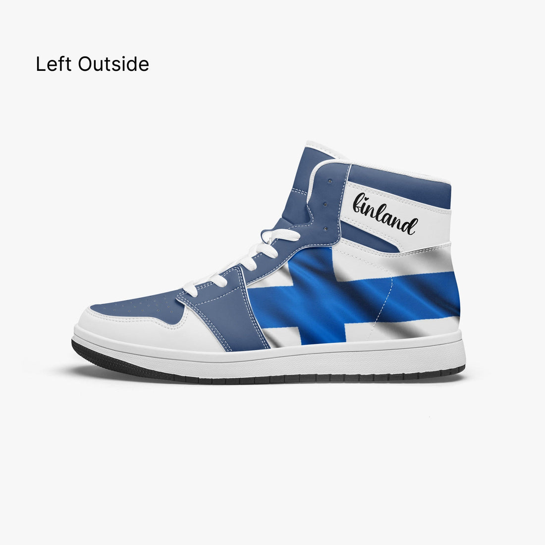 AJ1 High-Top Leather Sneakers