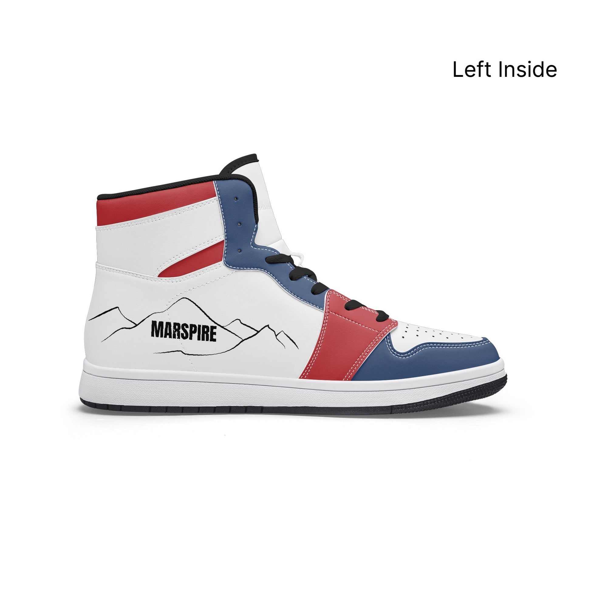 AJ1 High-Top Leather Sneakers