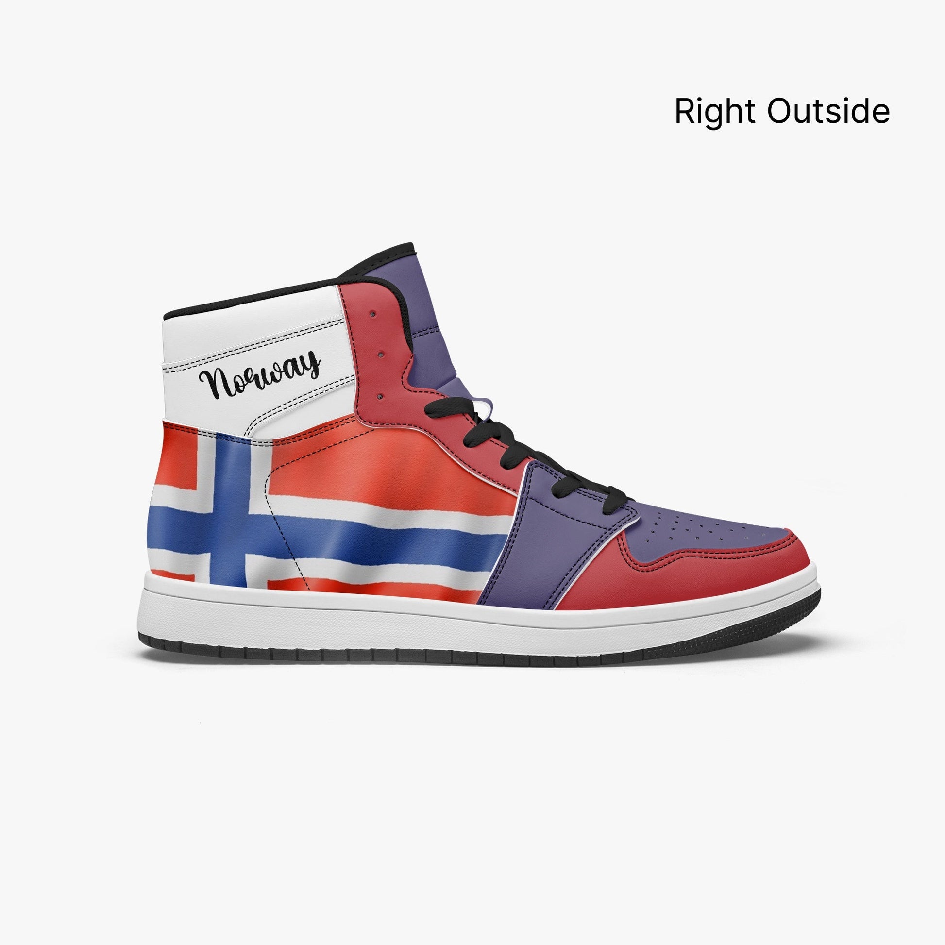 AJ1 High-Top Leather Sneakers