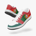 front and back view of low-top sneakers - white