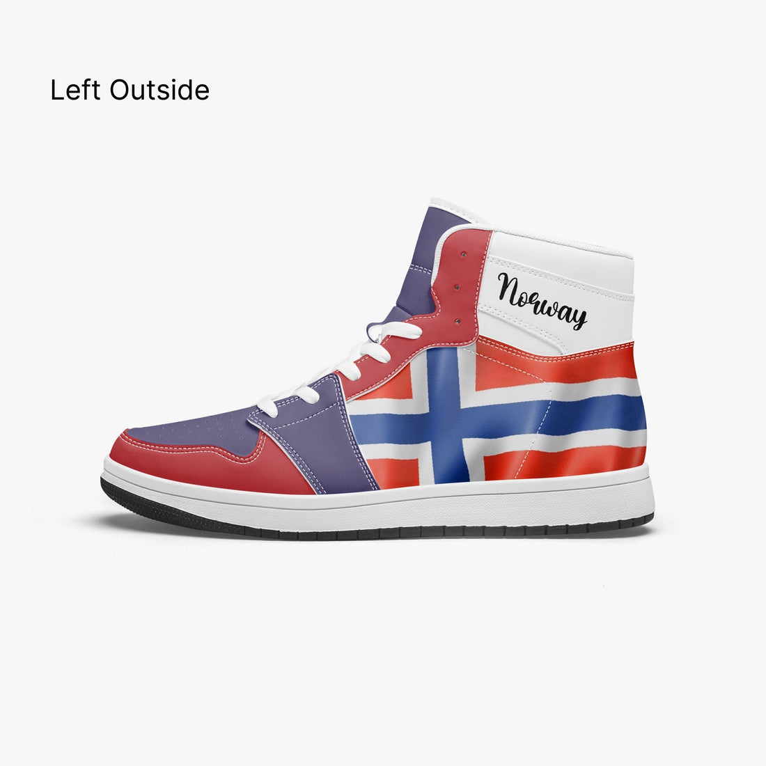 AJ1 High-Top Leather Sneakers