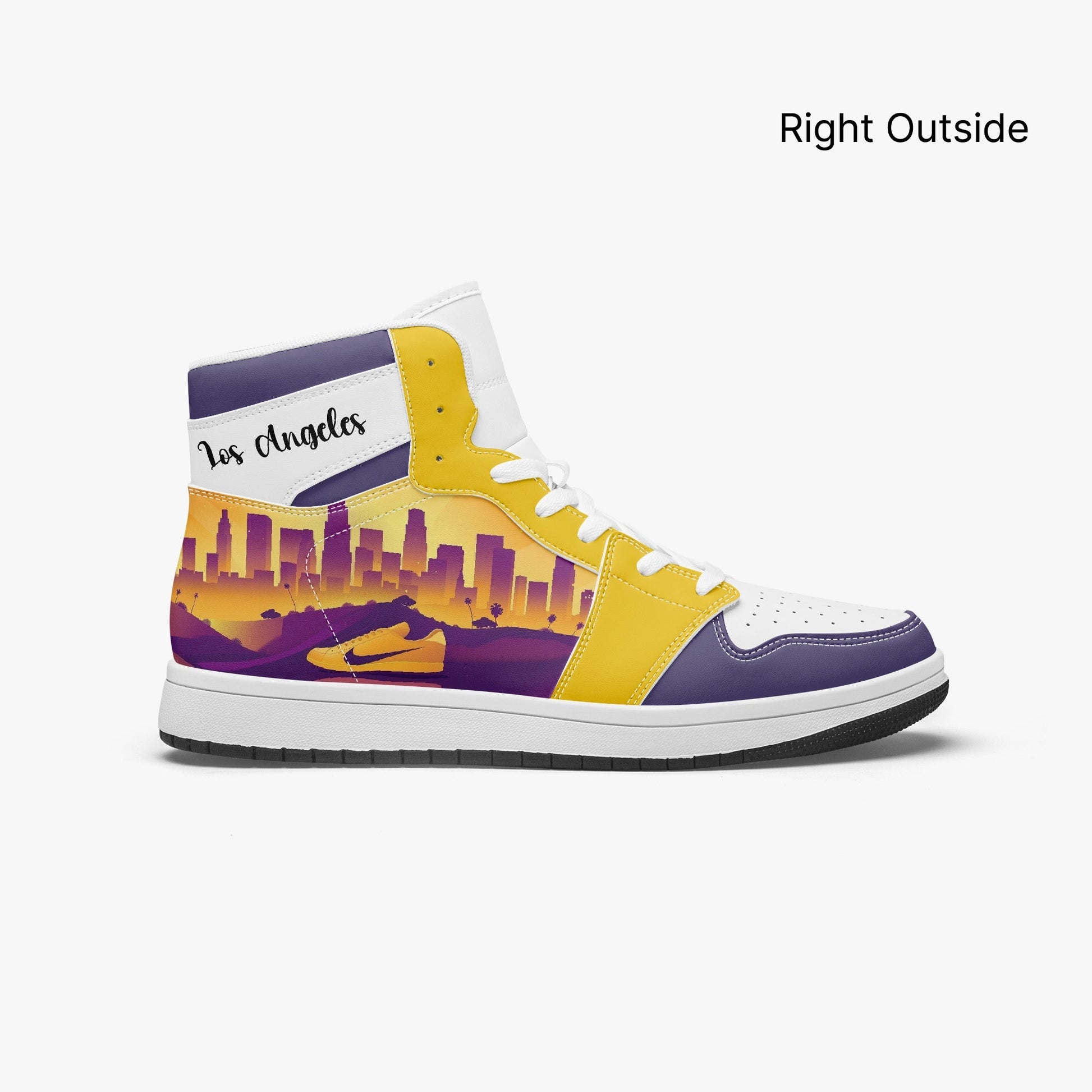 AJ1 High-Top Leather Sneakers