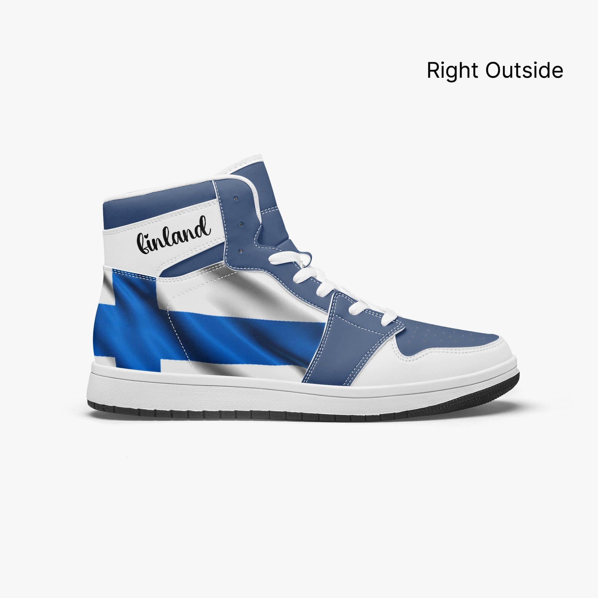AJ1 High-Top Leather Sneakers
