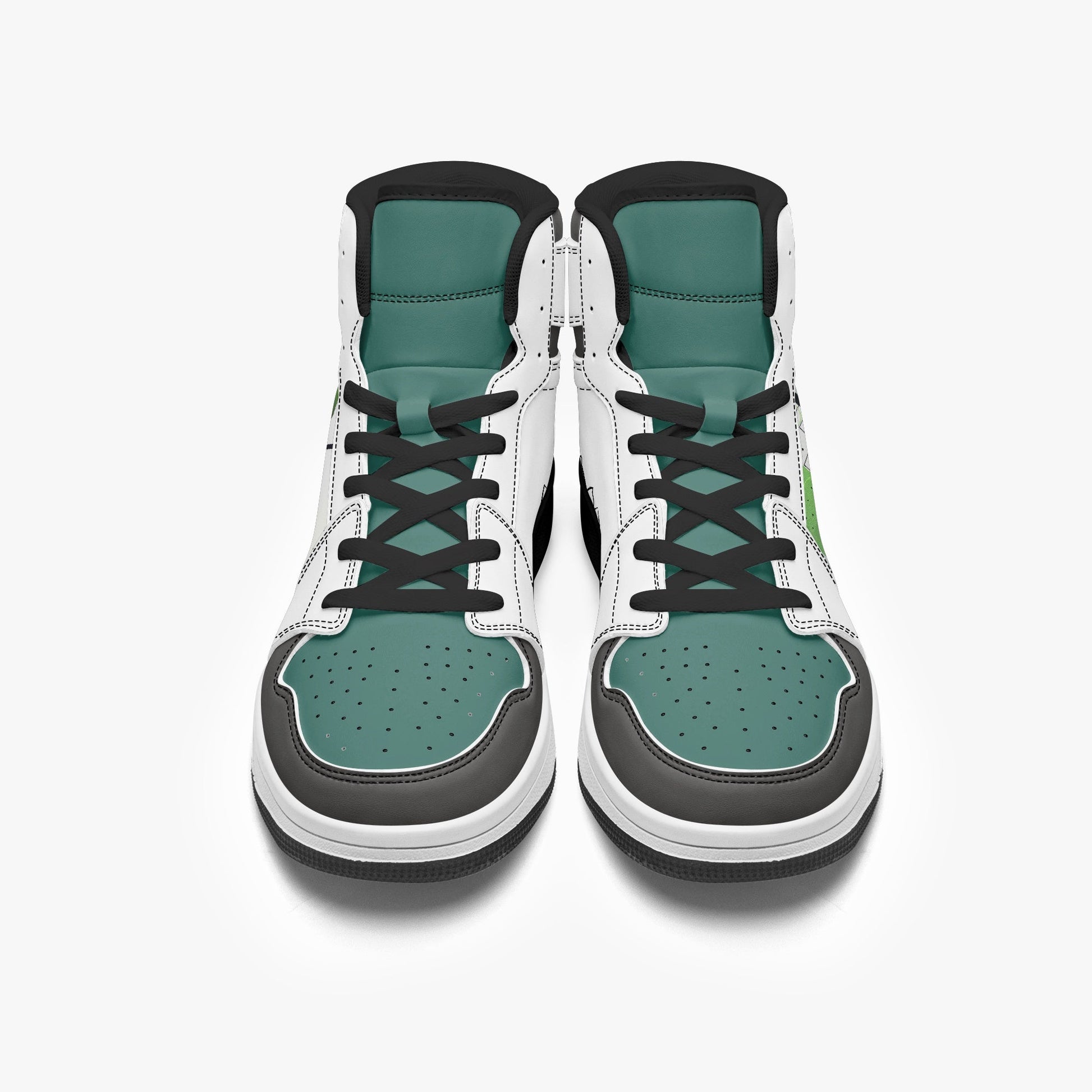 AJ1 High-Top Leather Sneakers