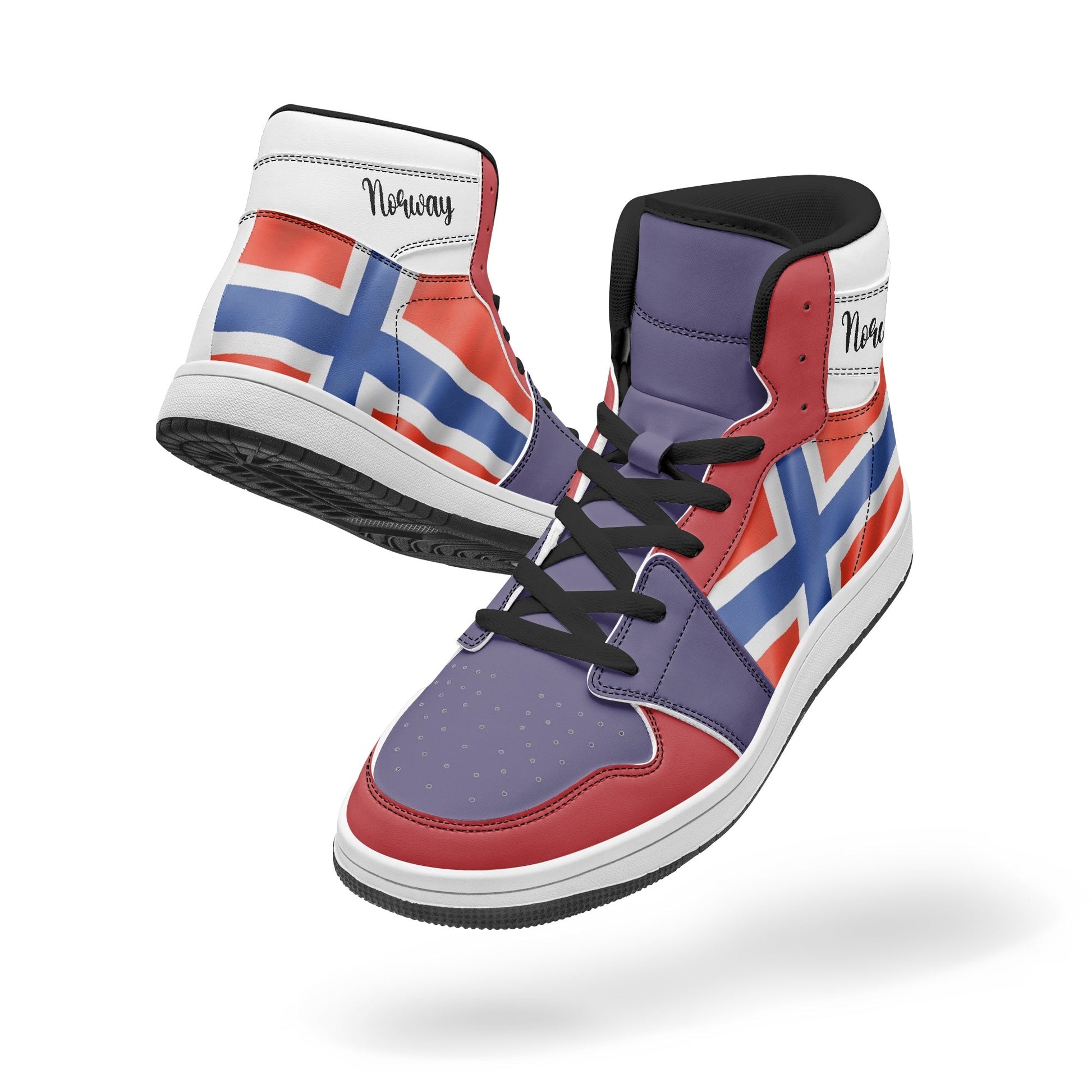 AJ1 High-Top Leather Sneakers