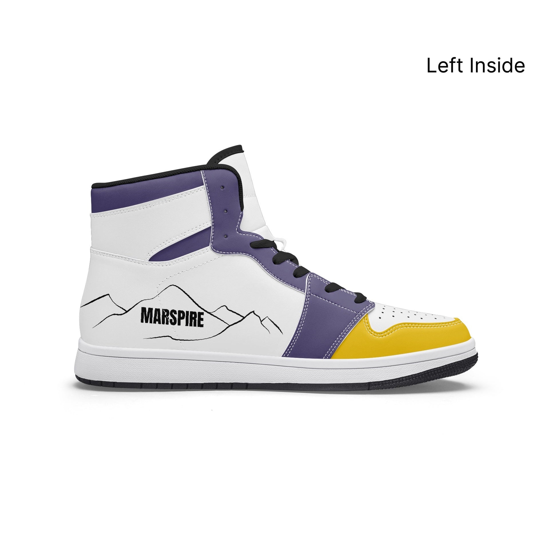 AJ1 High-Top Leather Sneakers