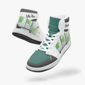 AJ1 High-Top Leather Sneakers