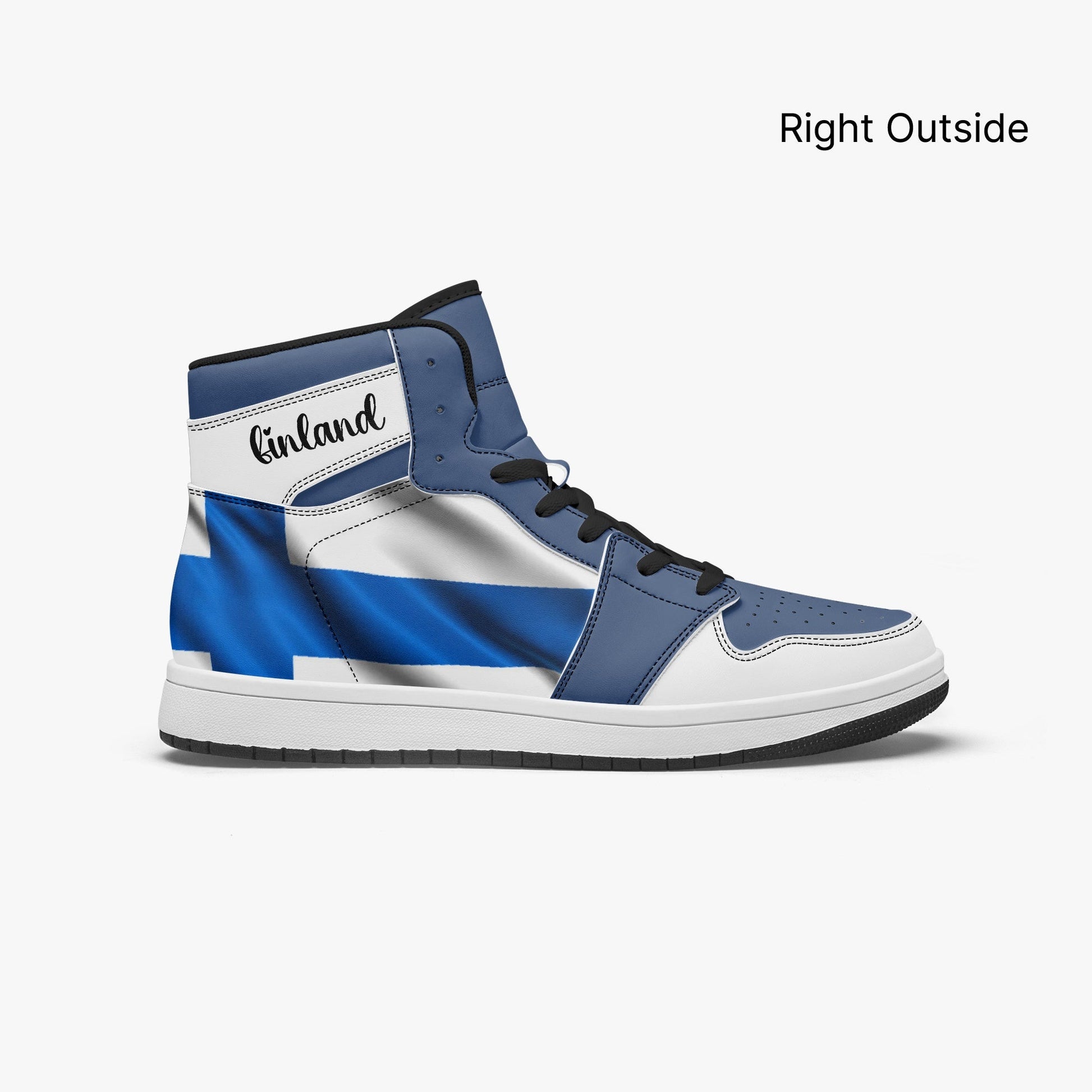 AJ1 High-Top Leather Sneakers