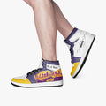 AJ1 High-Top Leather Sneakers