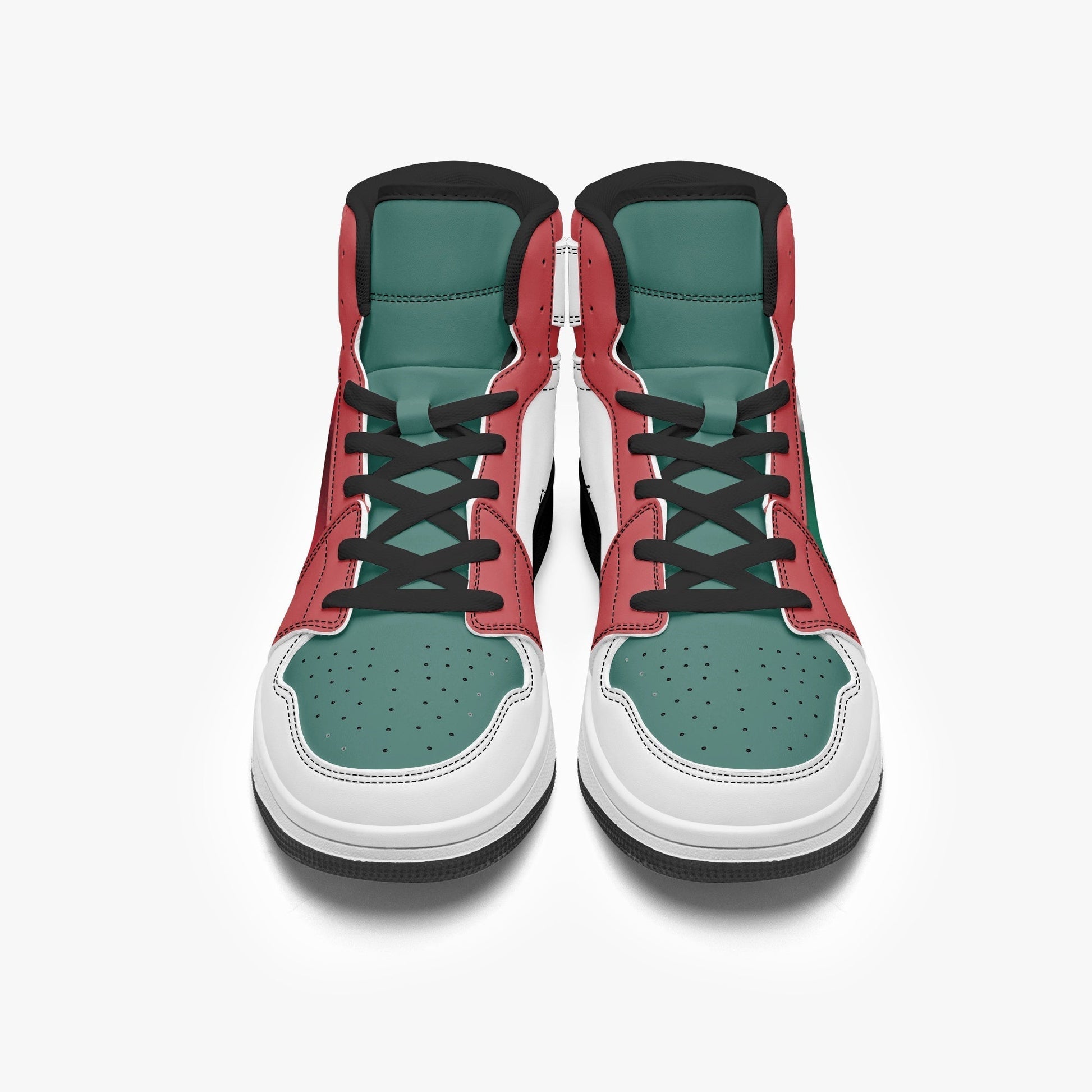 AJ1 High-Top Leather Sneakers