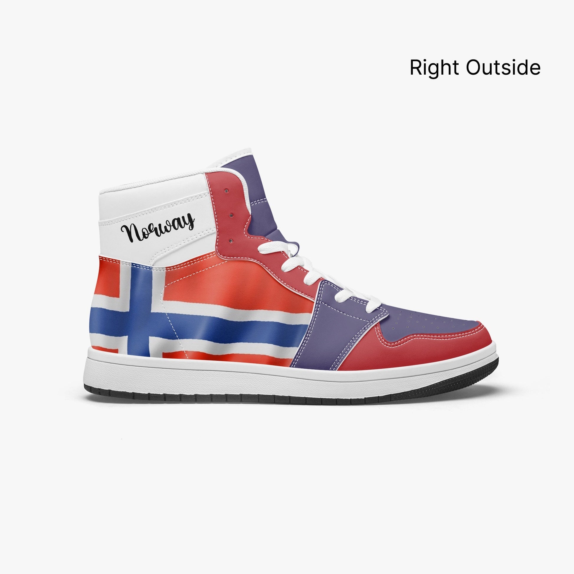 AJ1 High-Top Leather Sneakers