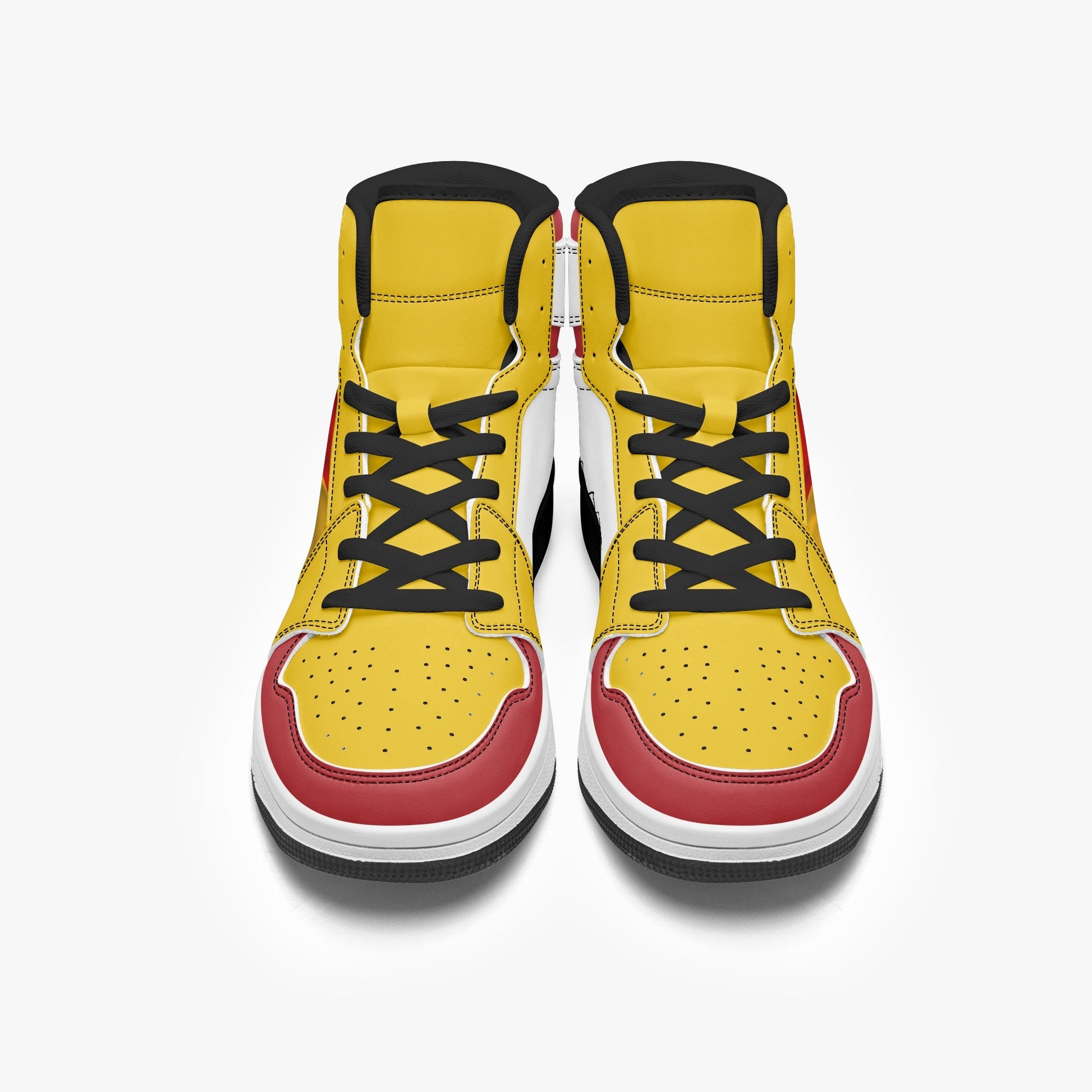 AJ1 High-Top Leather Sneakers