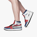 AJ1 High-Top Leather Sneakers