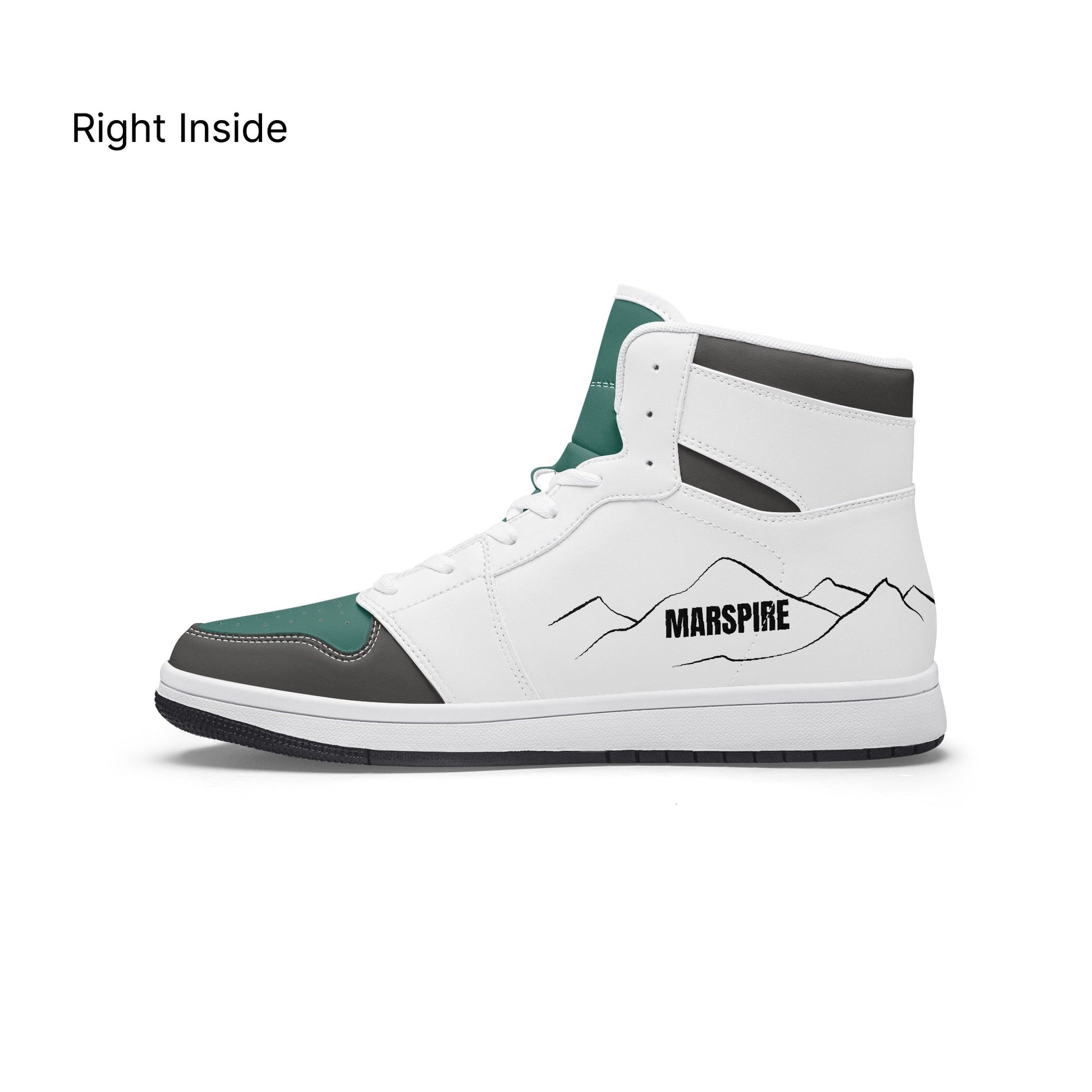 AJ1 High-Top Leather Sneakers