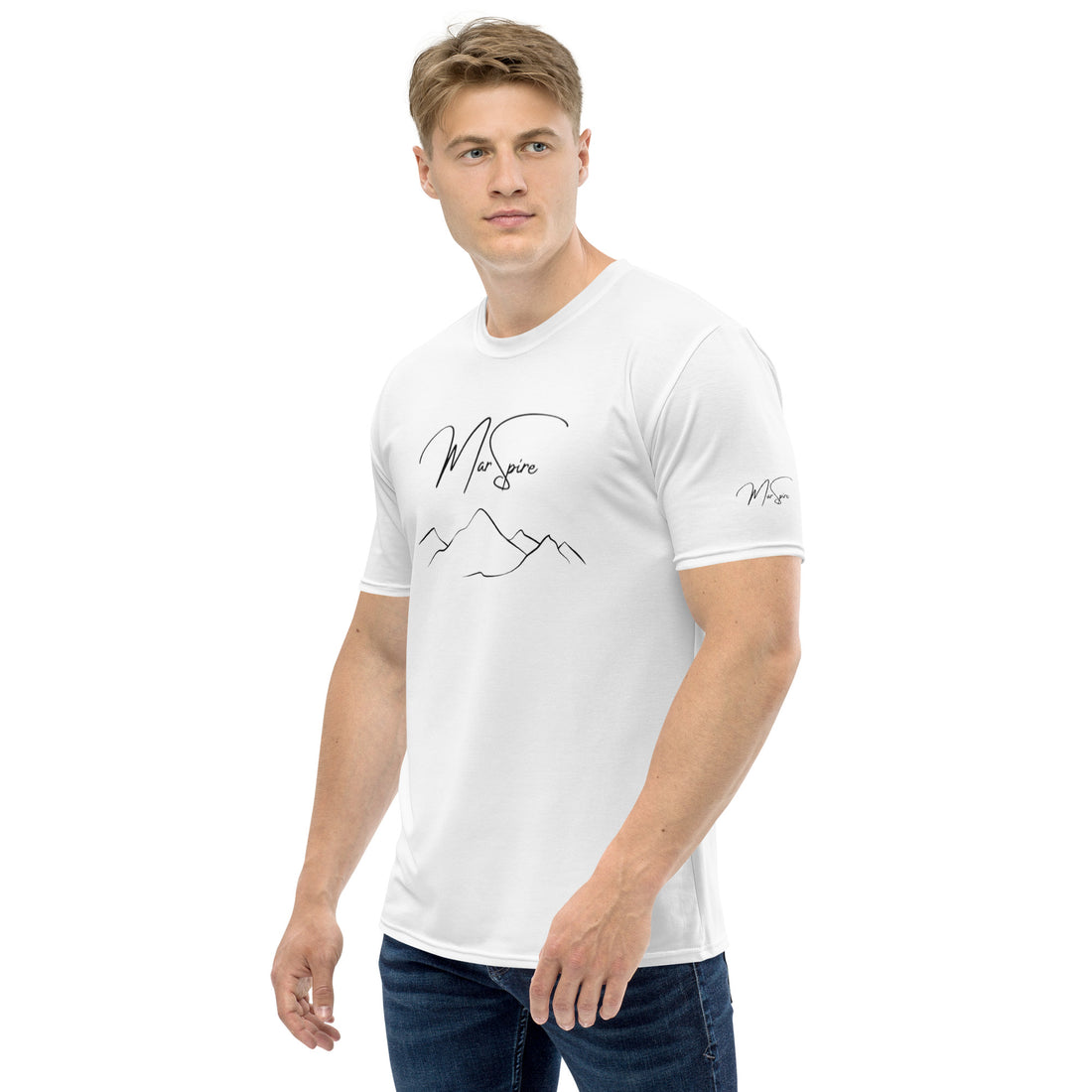 man wearing short sleeve t-shirt
