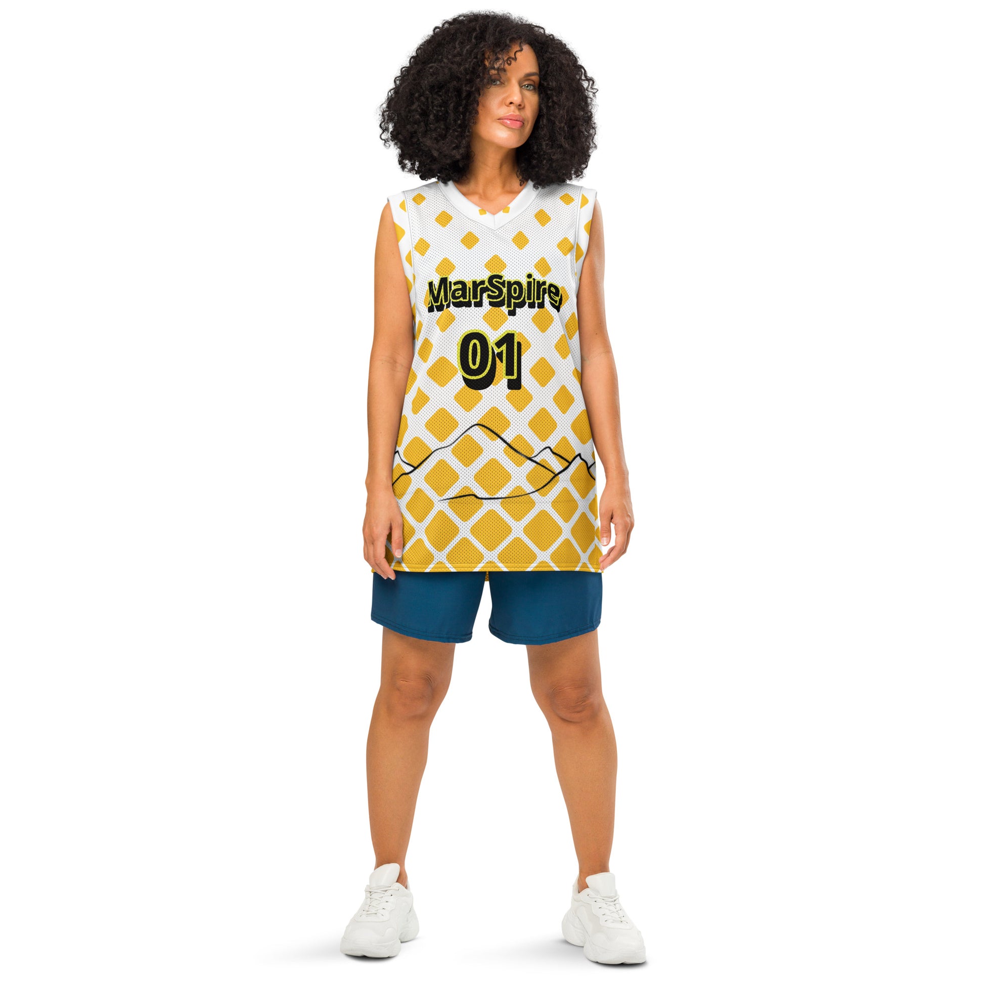 front view of retro basketball jerseys