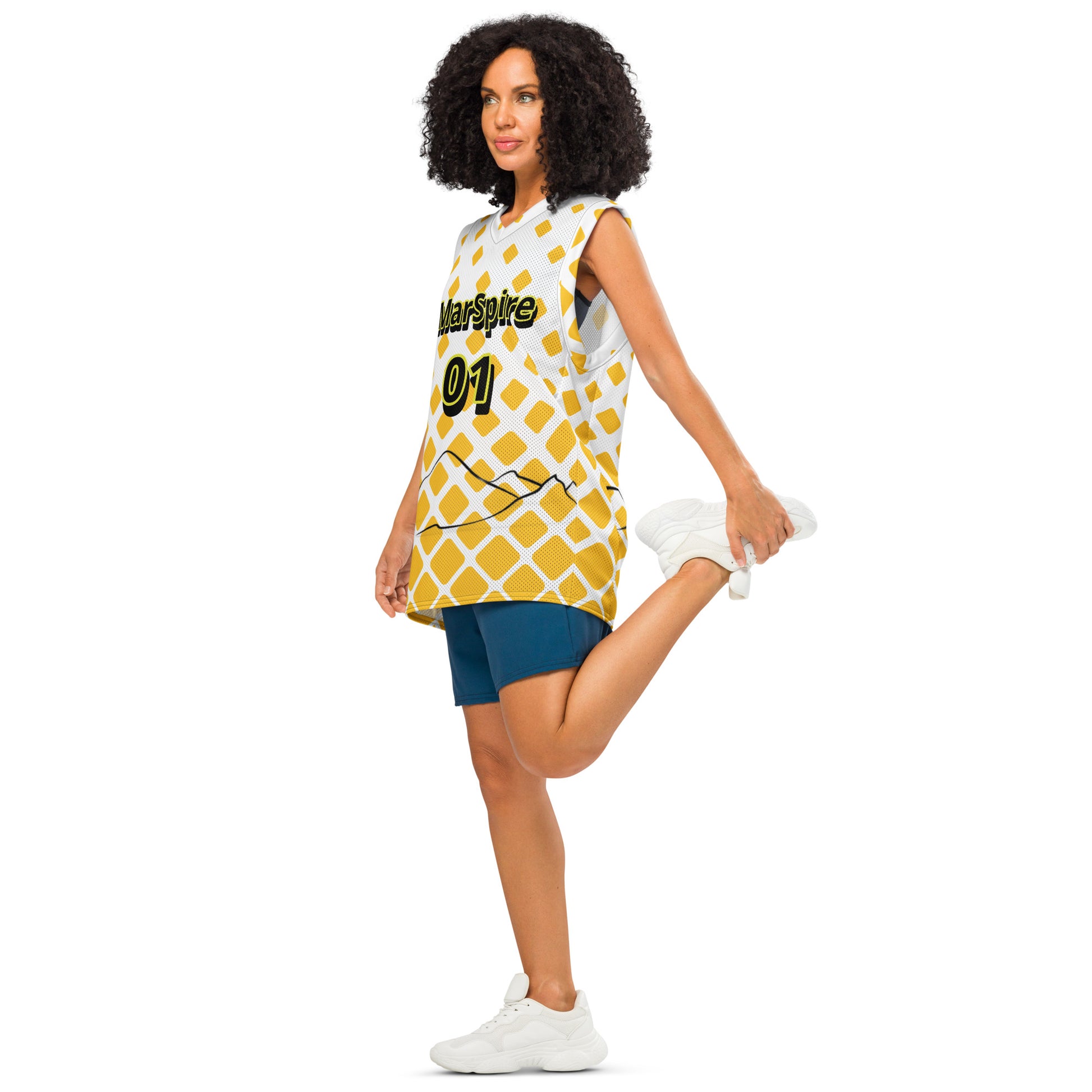 person wearing retro basketball jerseys