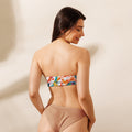 back view of bandeau bikini top