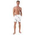 front view of mens short swim trunks
