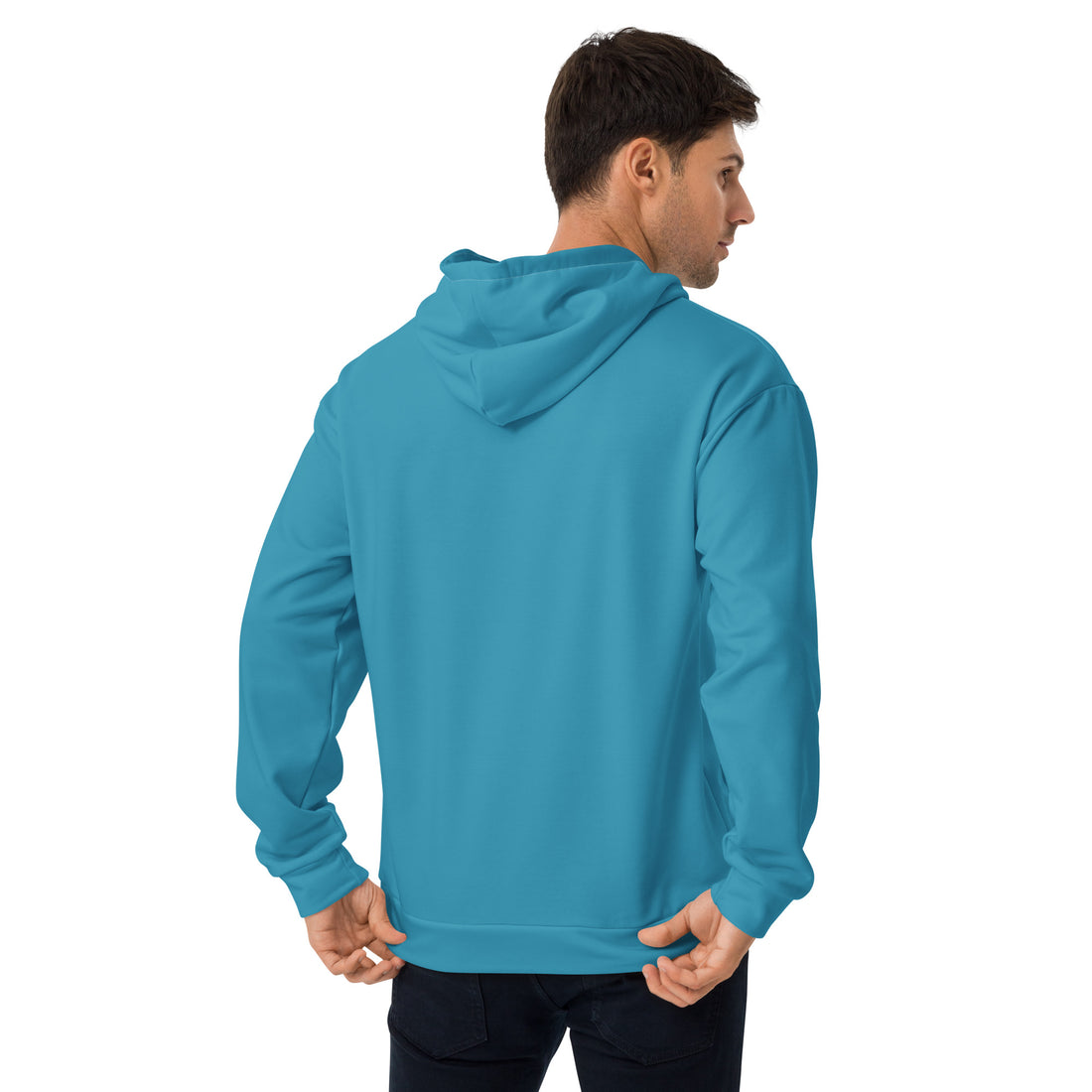 back view of pullover hoodie sweatshirt