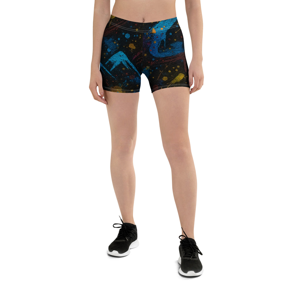 right view of black shorts men