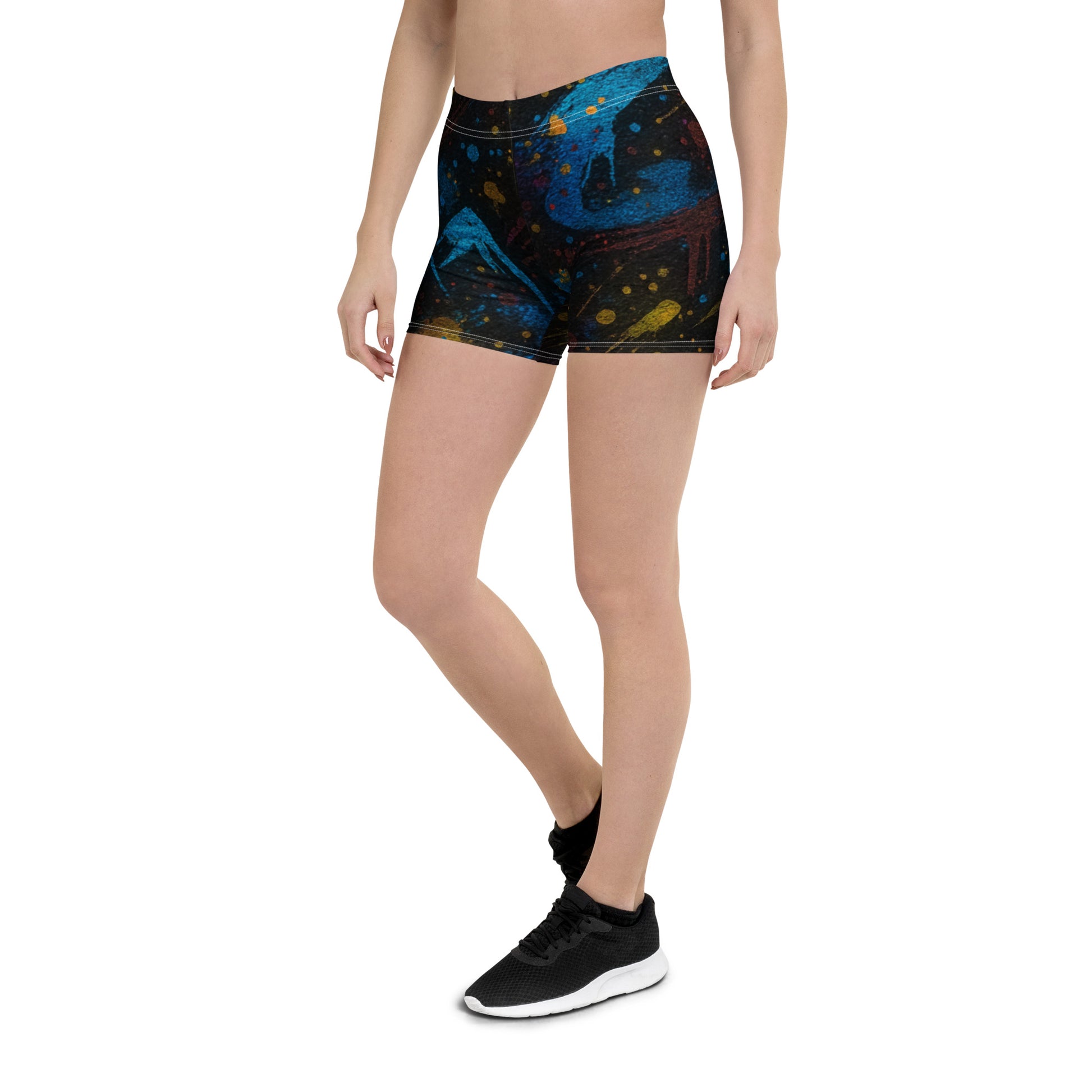 person wearing black shorts men