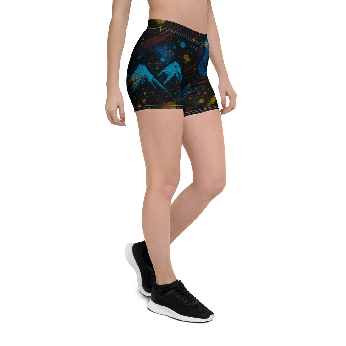 right view of black shorts men