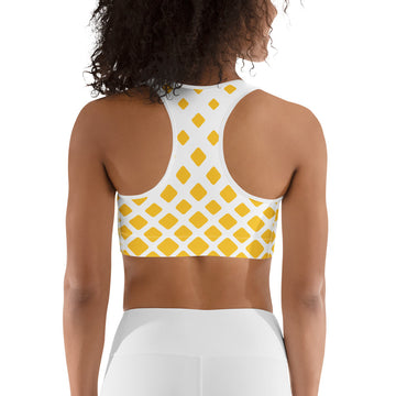 back view of seamless sports bra