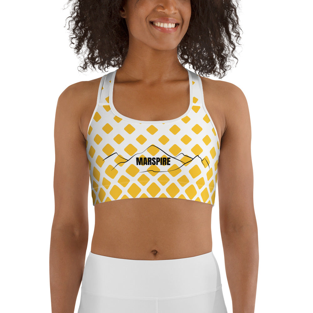 back view of seamless sports bra