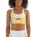 front view of seamless sports bra