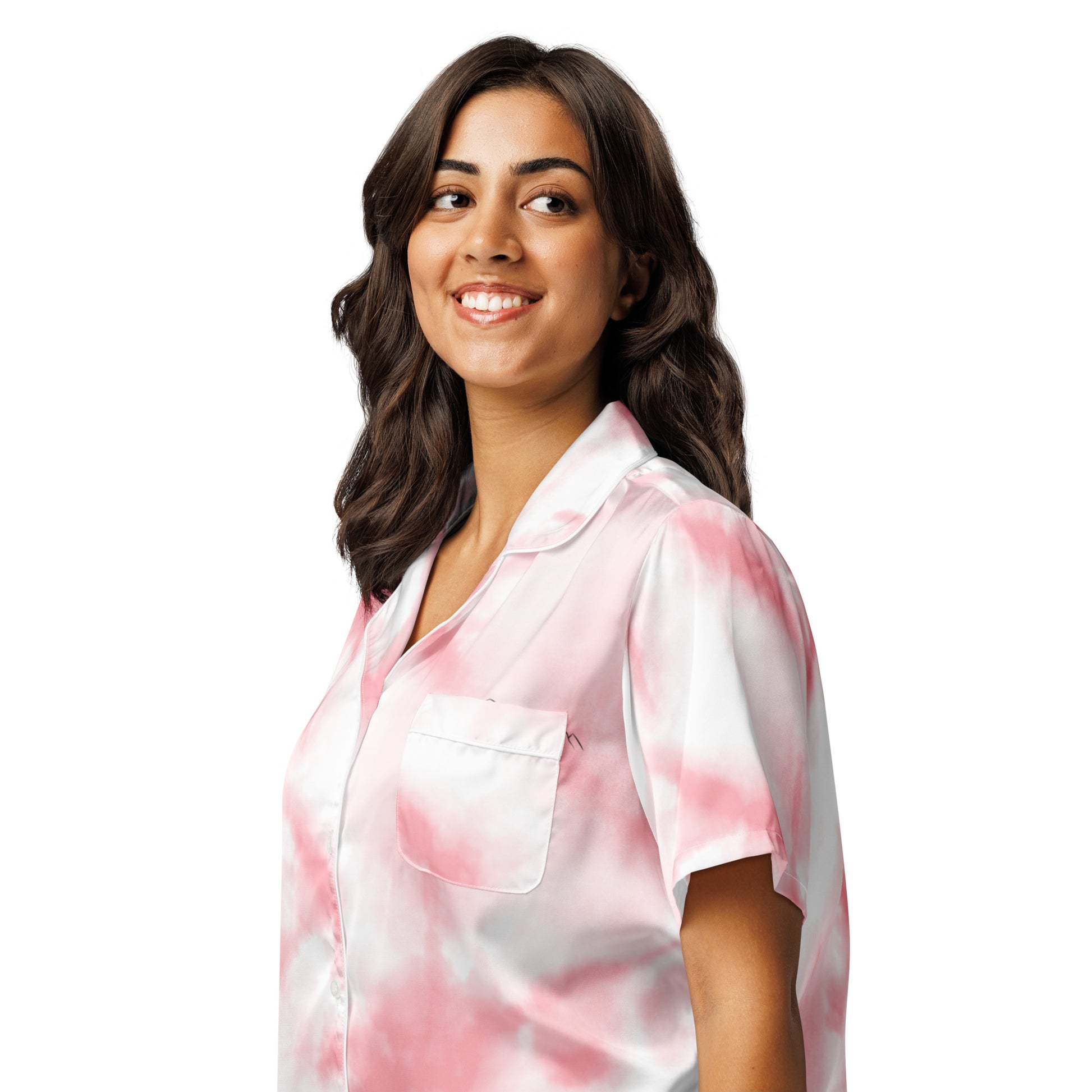 closeup view of womens pajama tops