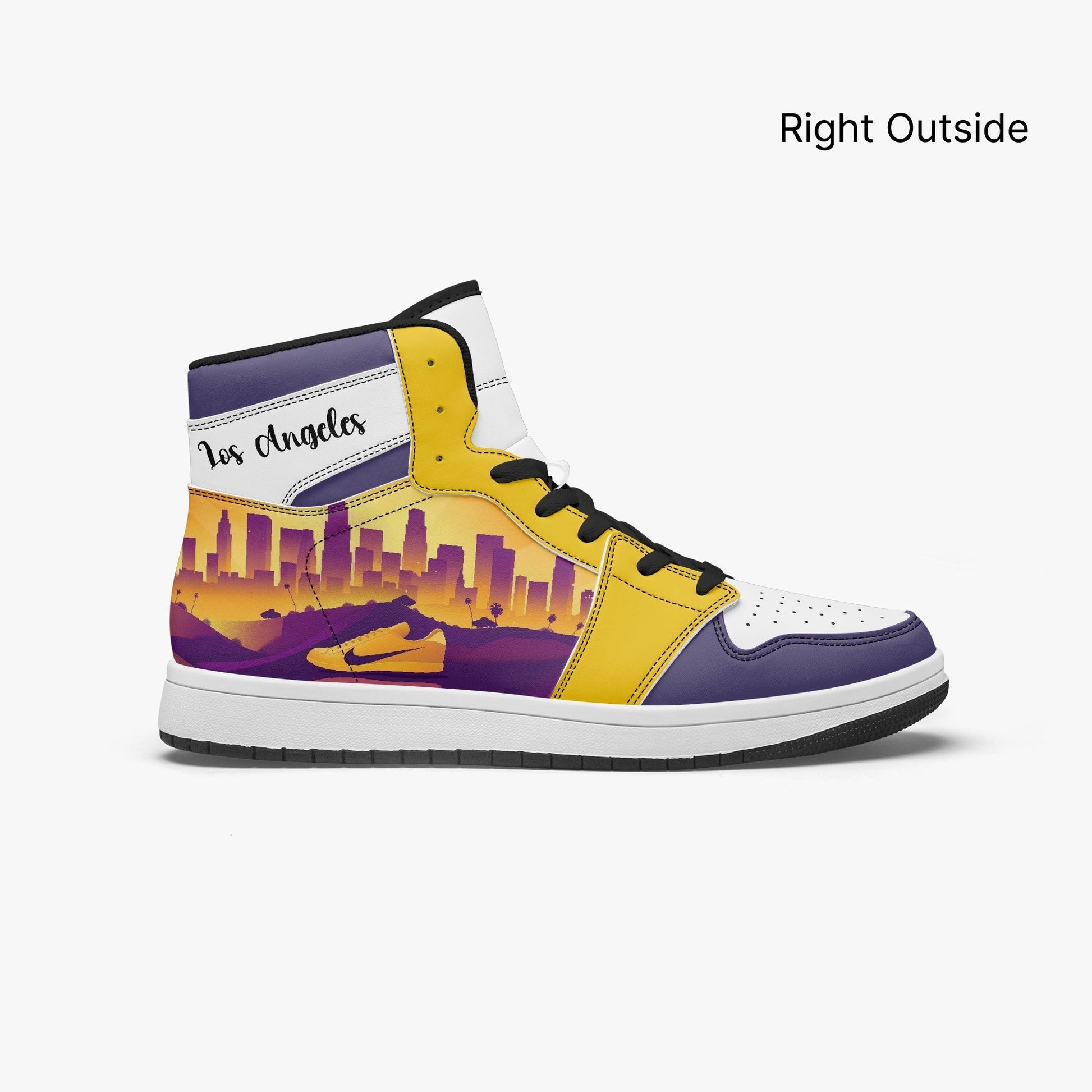 AJ1 High-Top Leather Sneakers