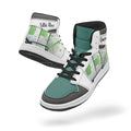 AJ1 High-Top Leather Sneakers