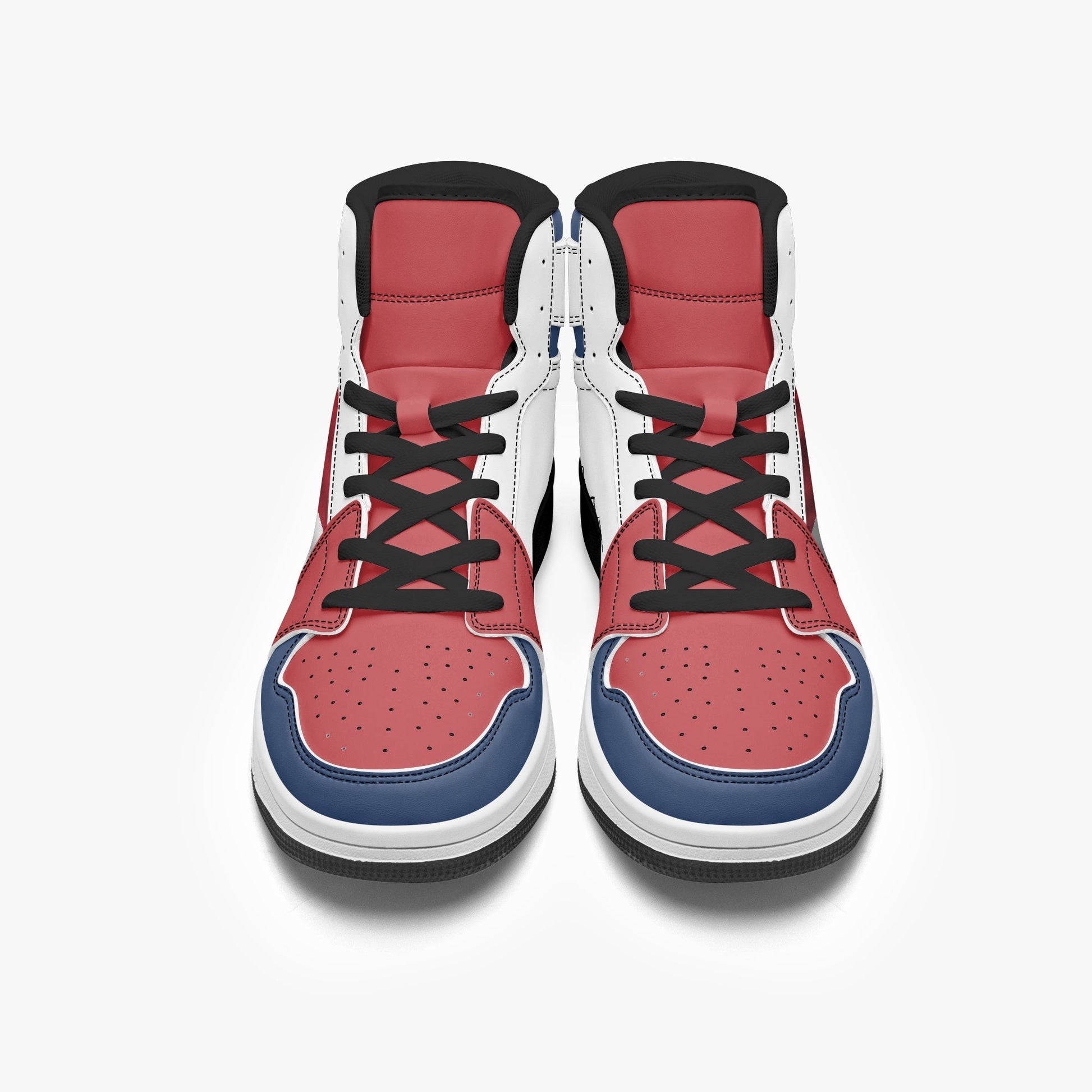 AJ1 High-Top Leather Sneakers