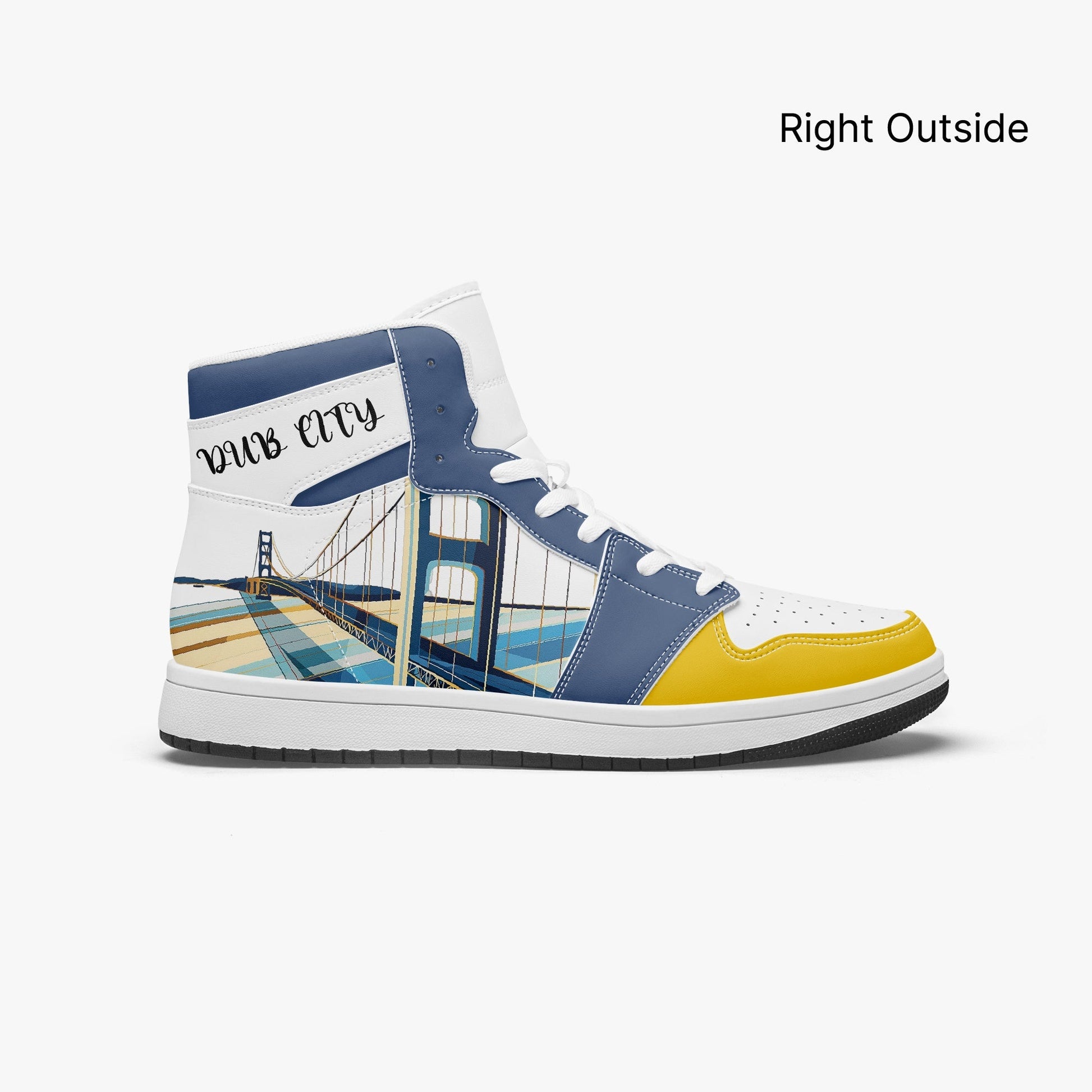 AJ1 High-Top Leather Sneakers