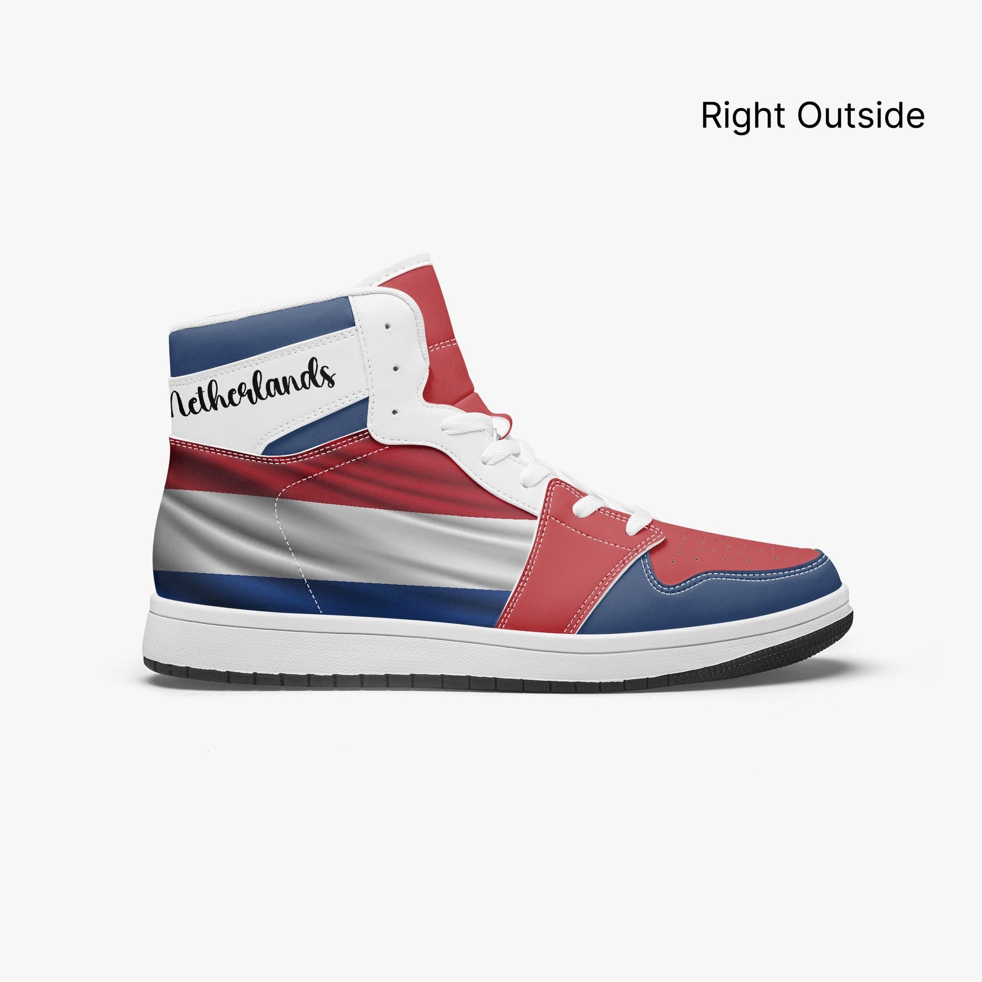 AJ1 High-Top Leather Sneakers