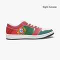 right outside view of low-top sneakers - white