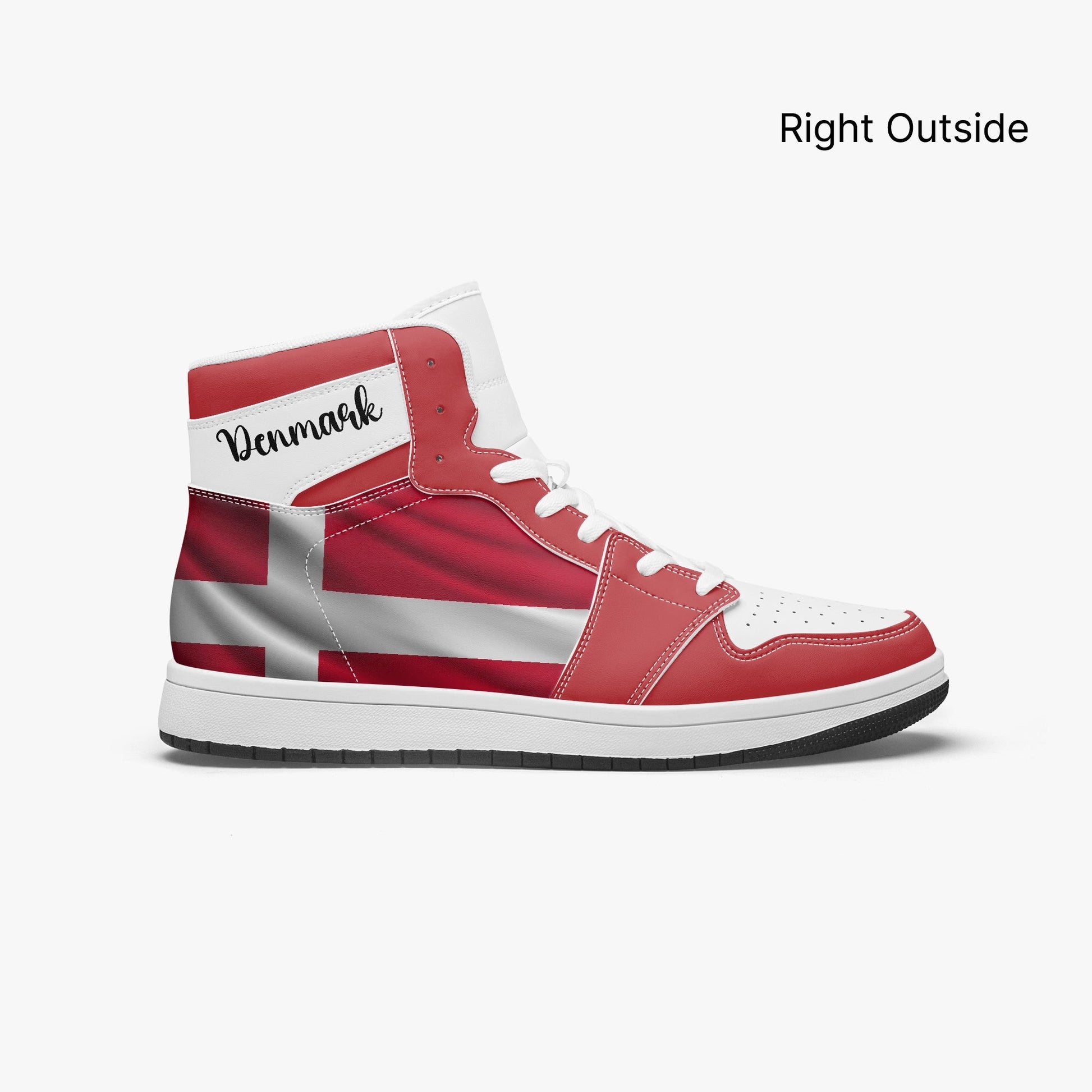 AJ1 High-Top Leather Sneakers