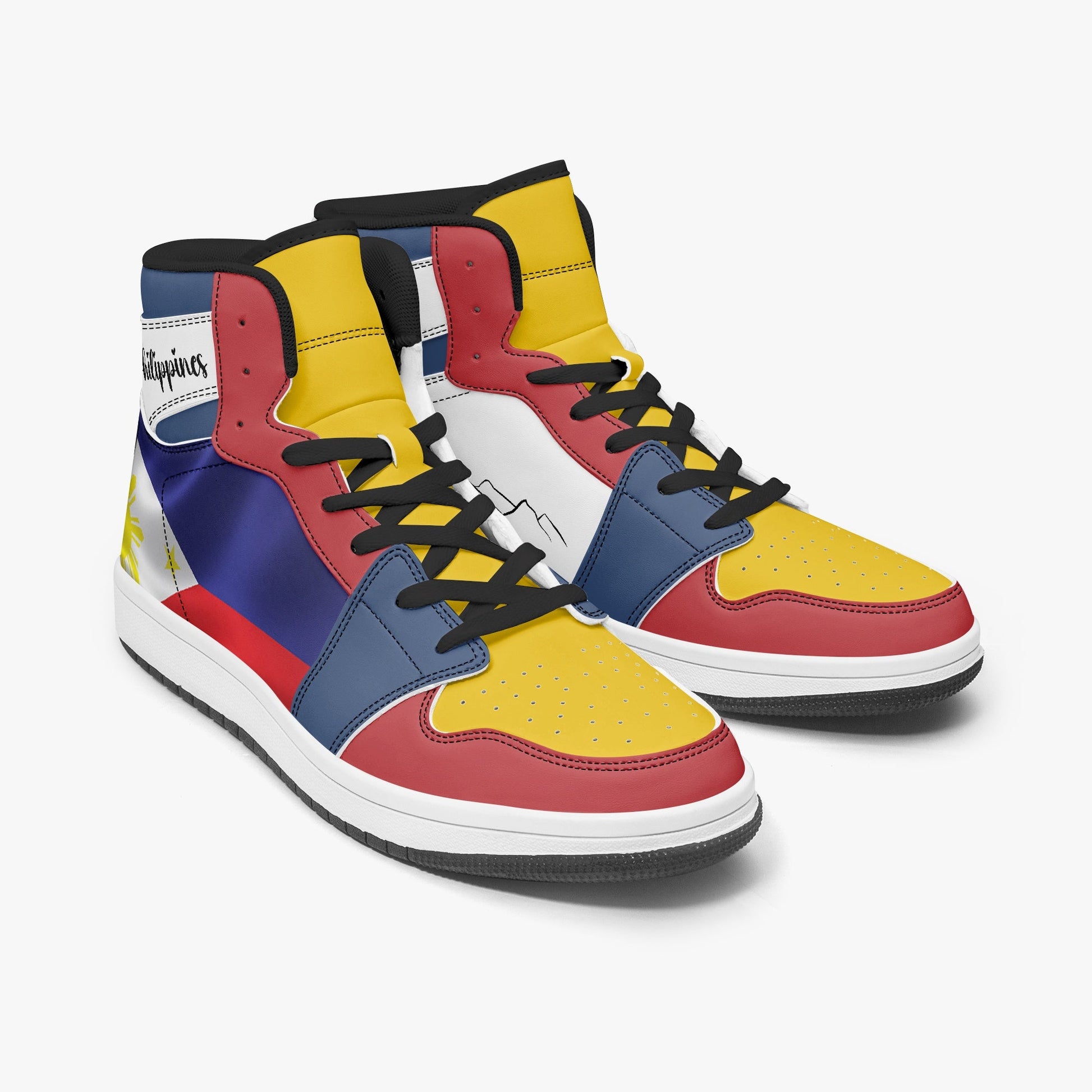 AJ1 High-Top Leather Sneakers