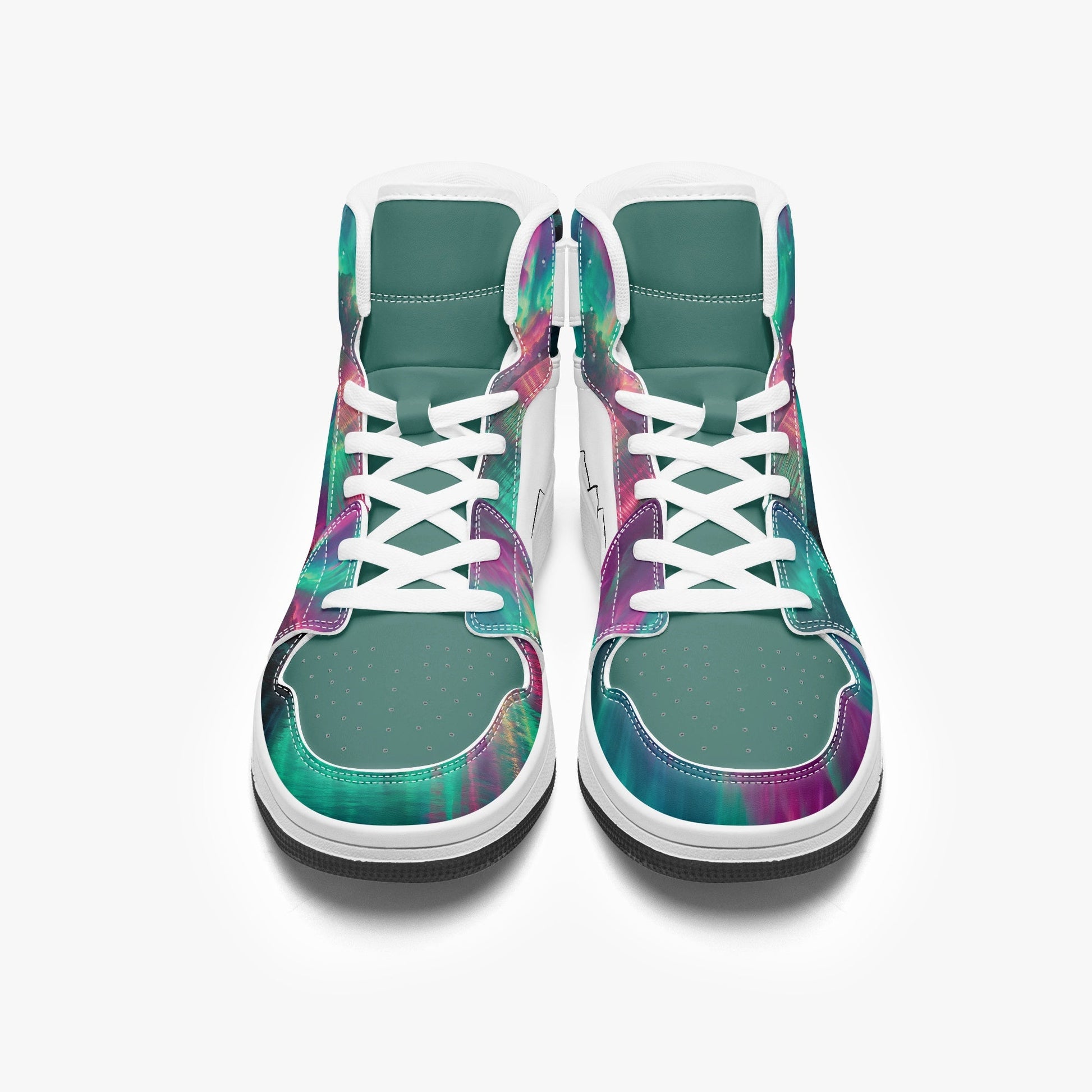 AJ1 High-Top Leather Sneakers