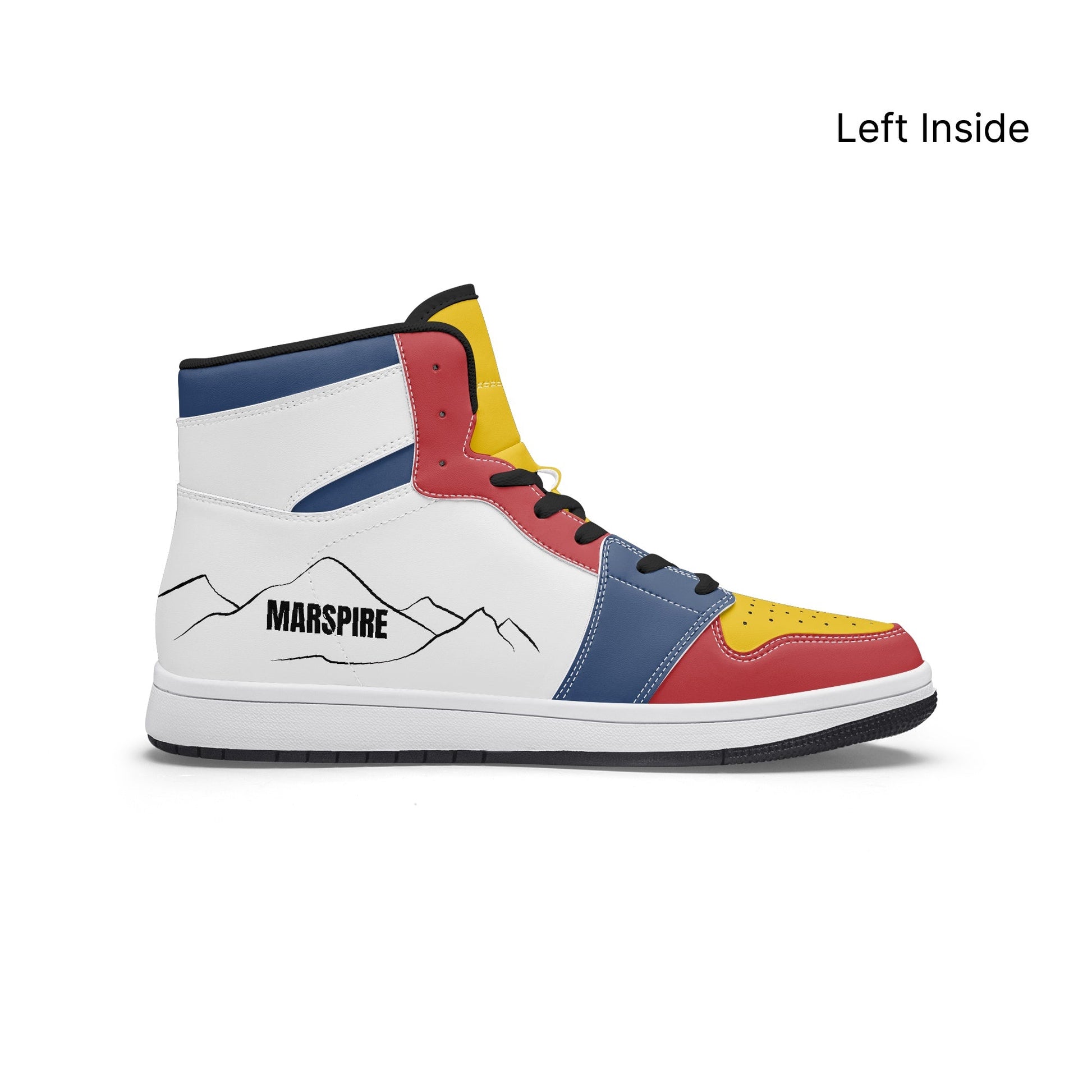 AJ1 High-Top Leather Sneakers