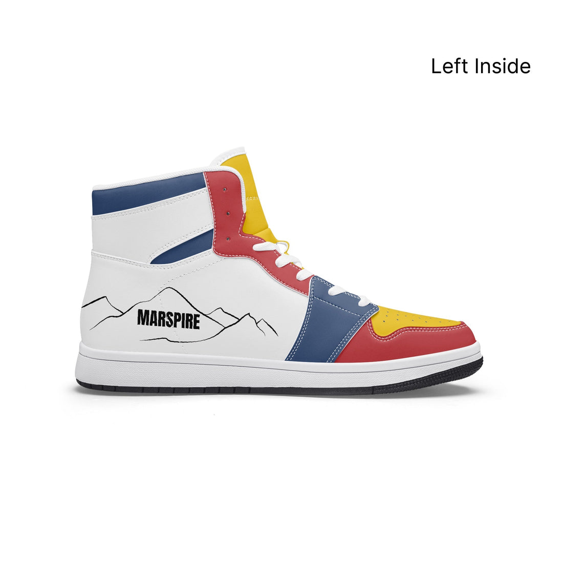 AJ1 High-Top Leather Sneakers