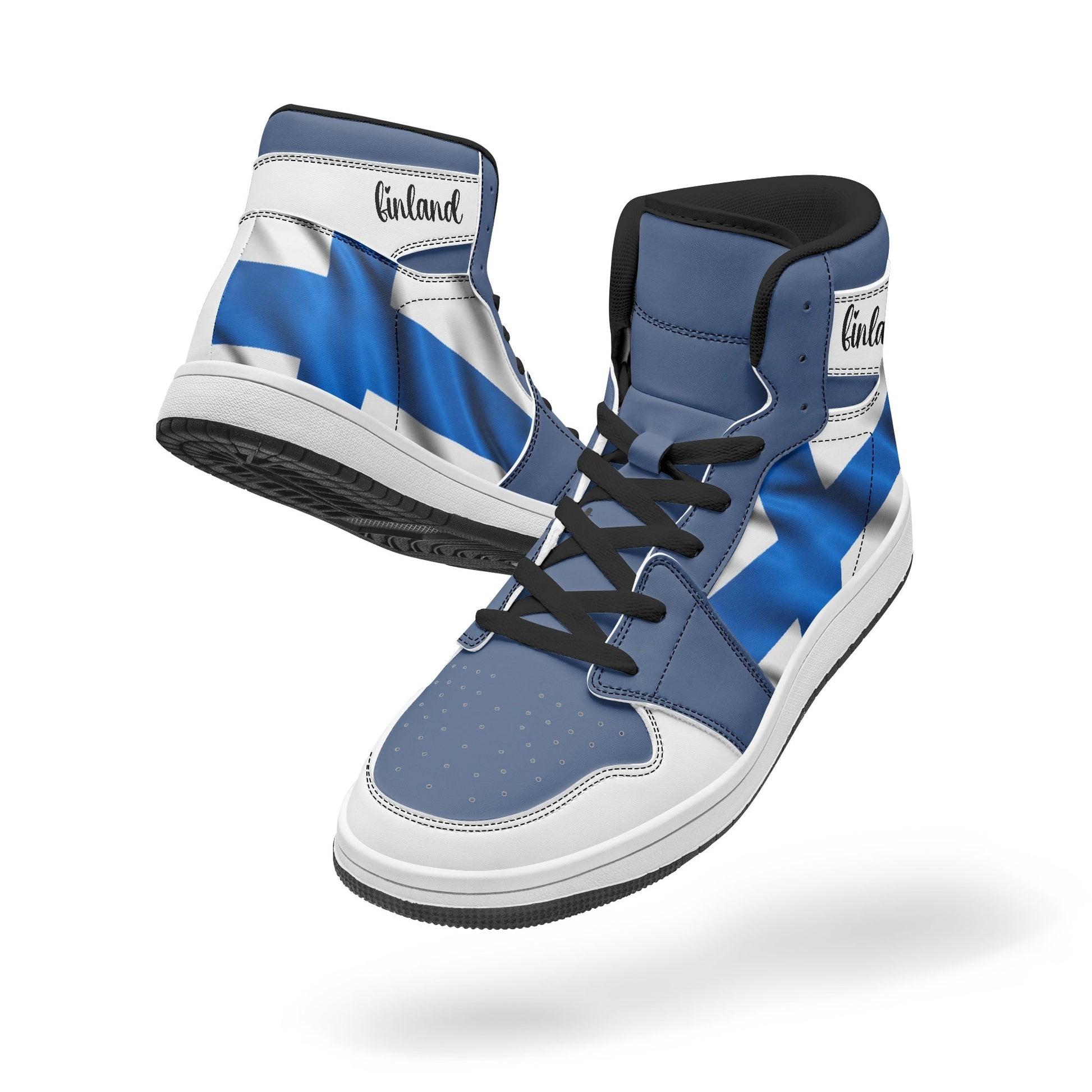 AJ1 High-Top Leather Sneakers