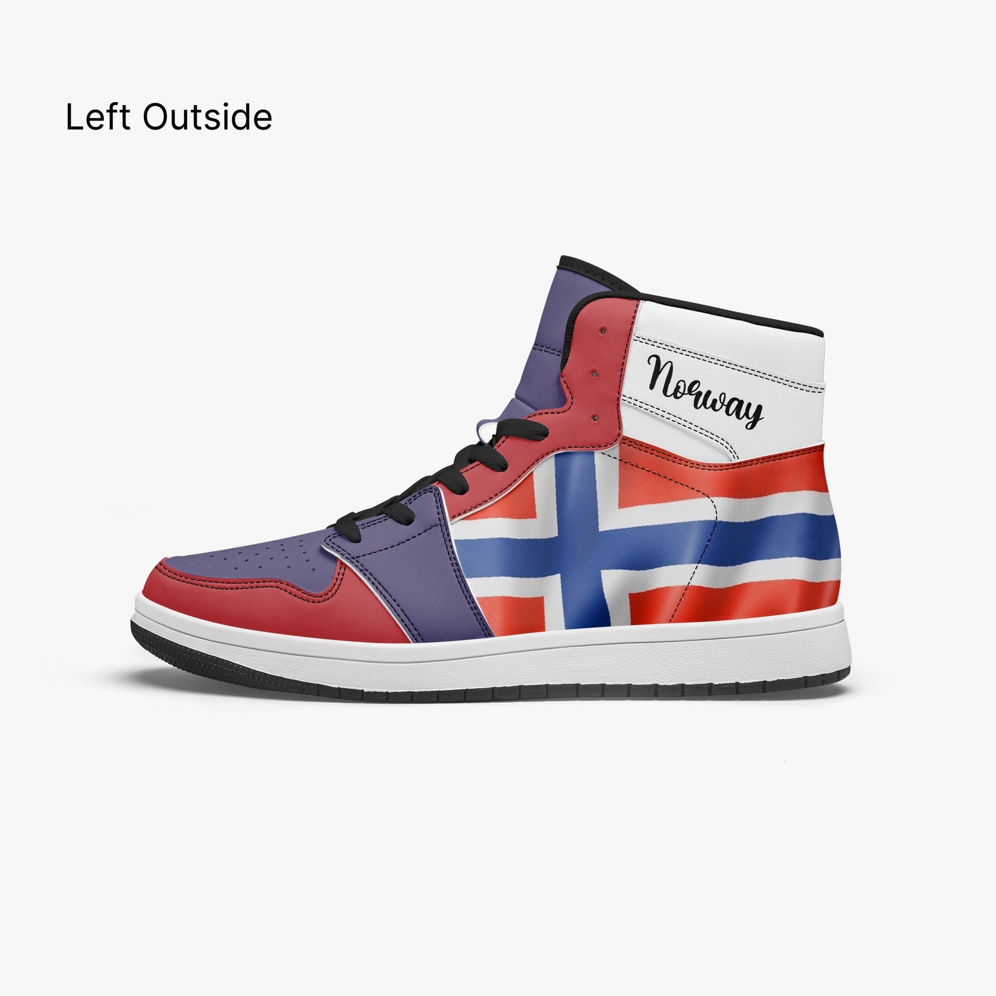 AJ1 High-Top Leather Sneakers