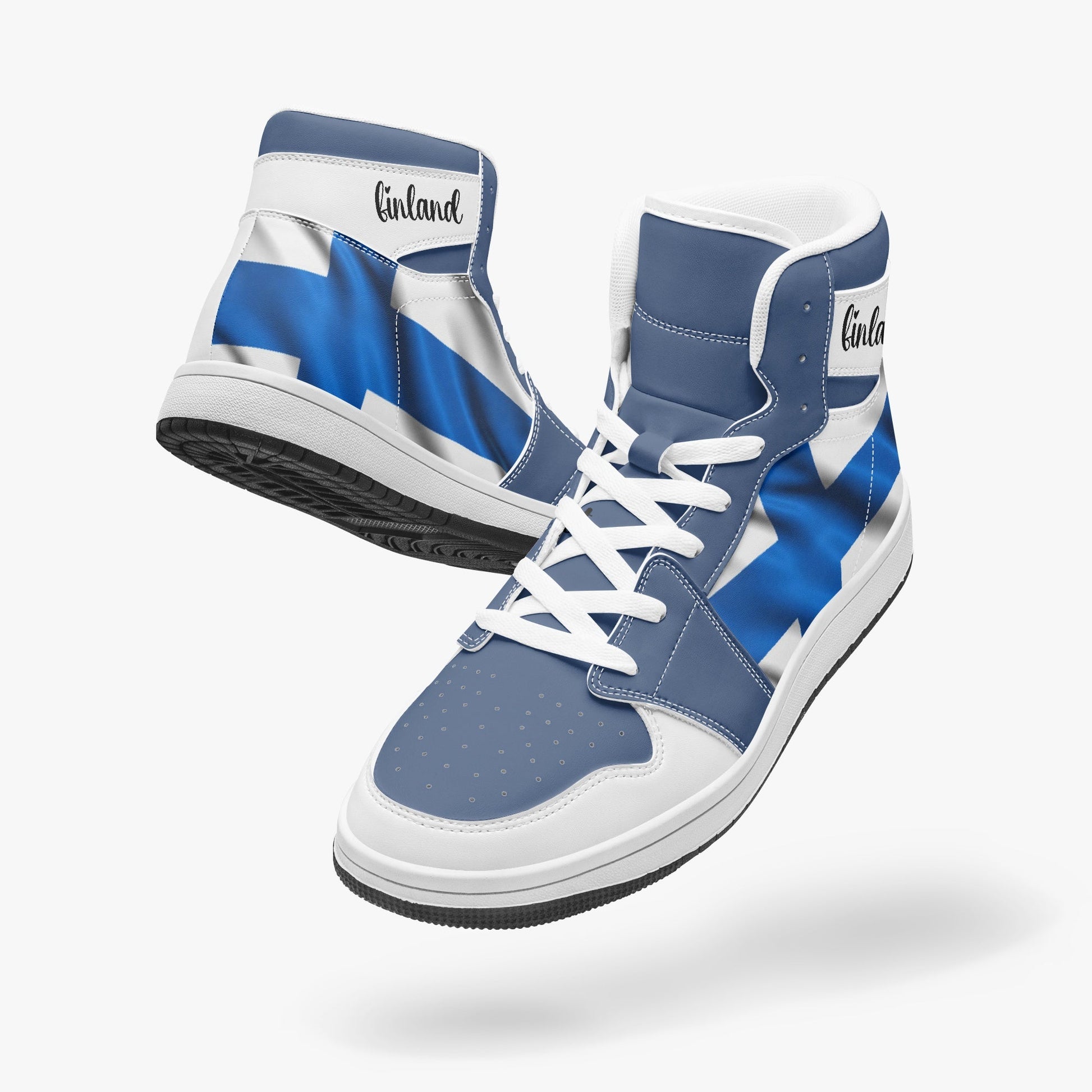 AJ1 High-Top Leather Sneakers