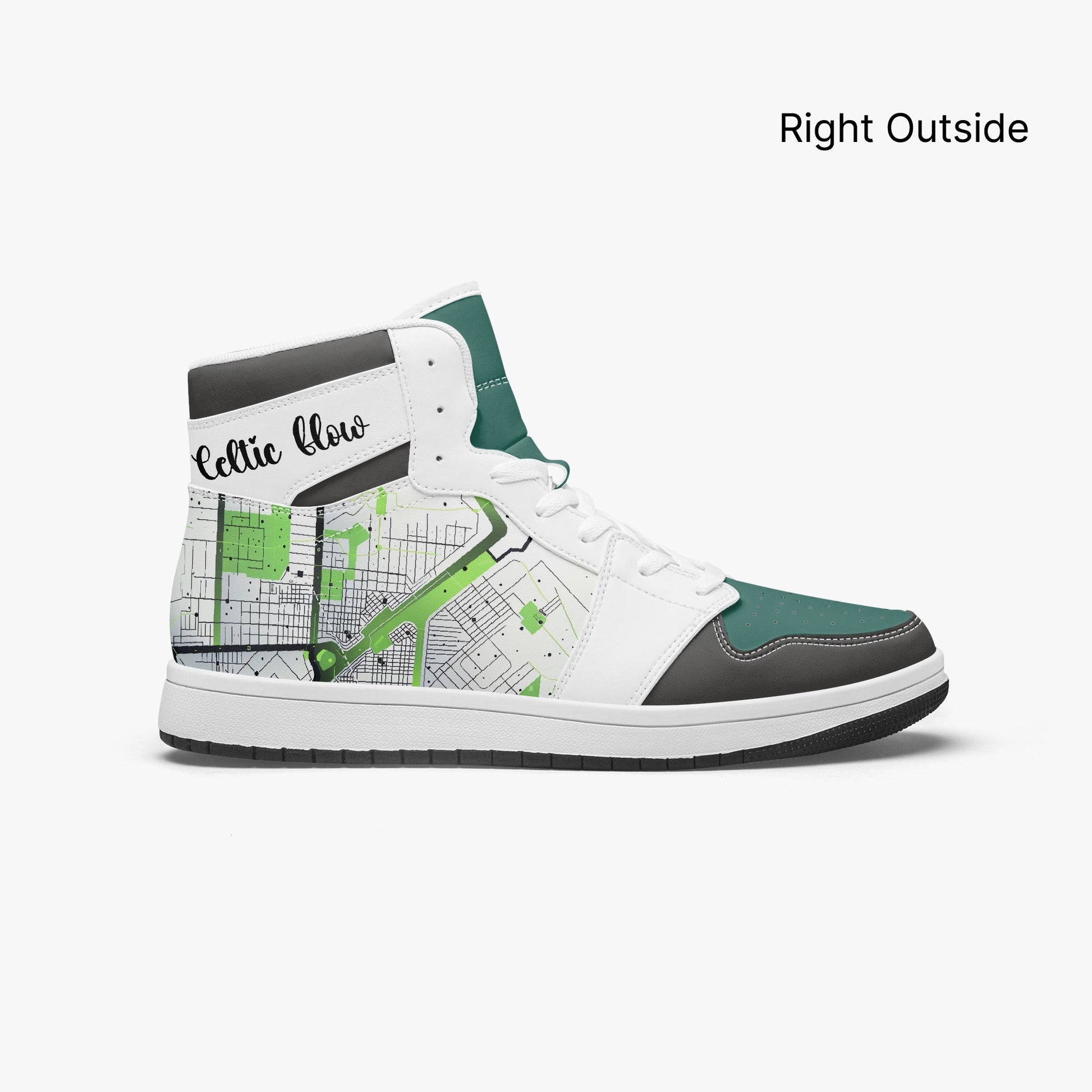 AJ1 High-Top Leather Sneakers