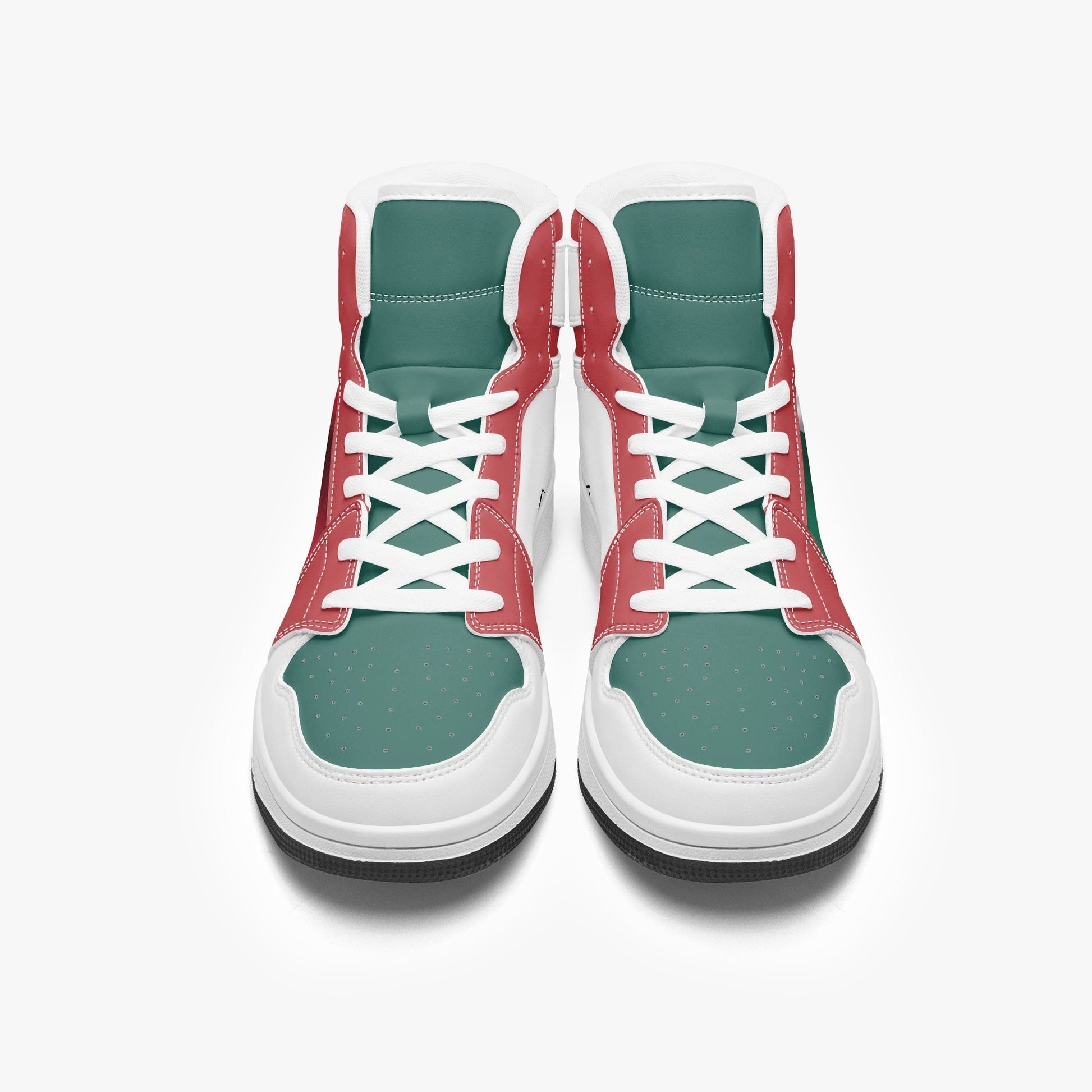 AJ1 High-Top Leather Sneakers