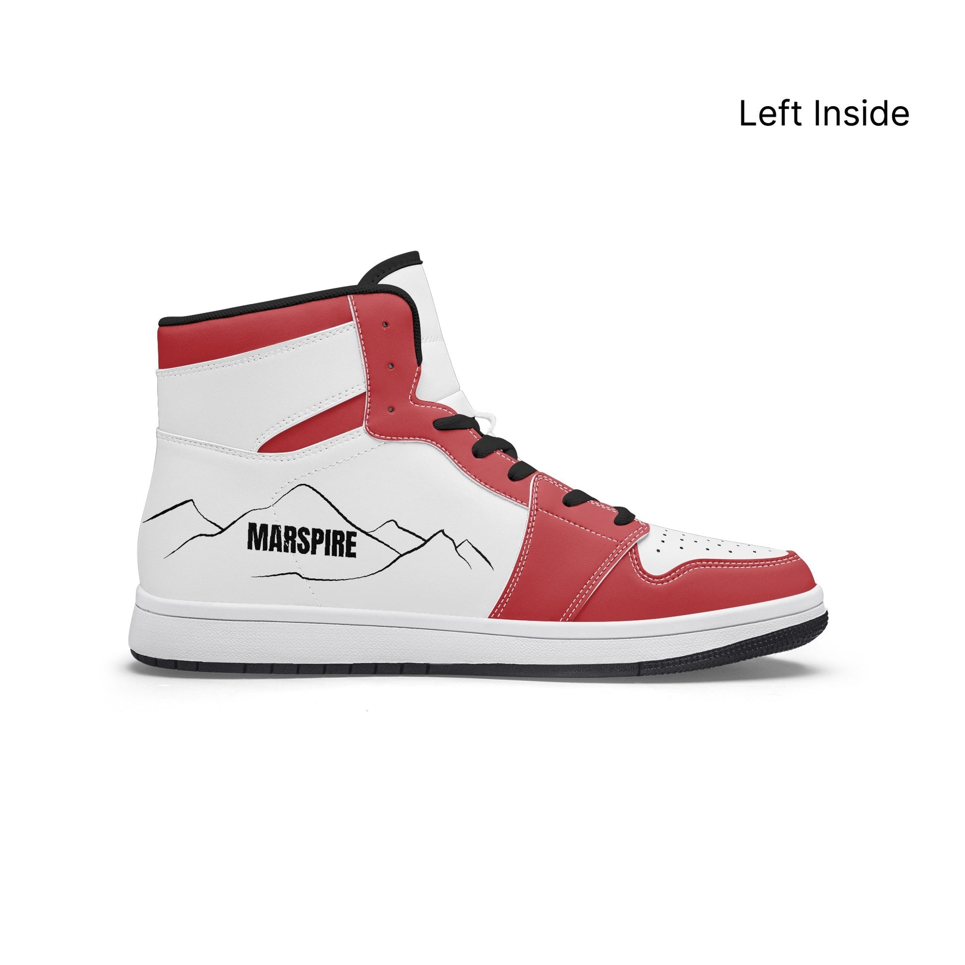 AJ1 High-Top Leather Sneakers