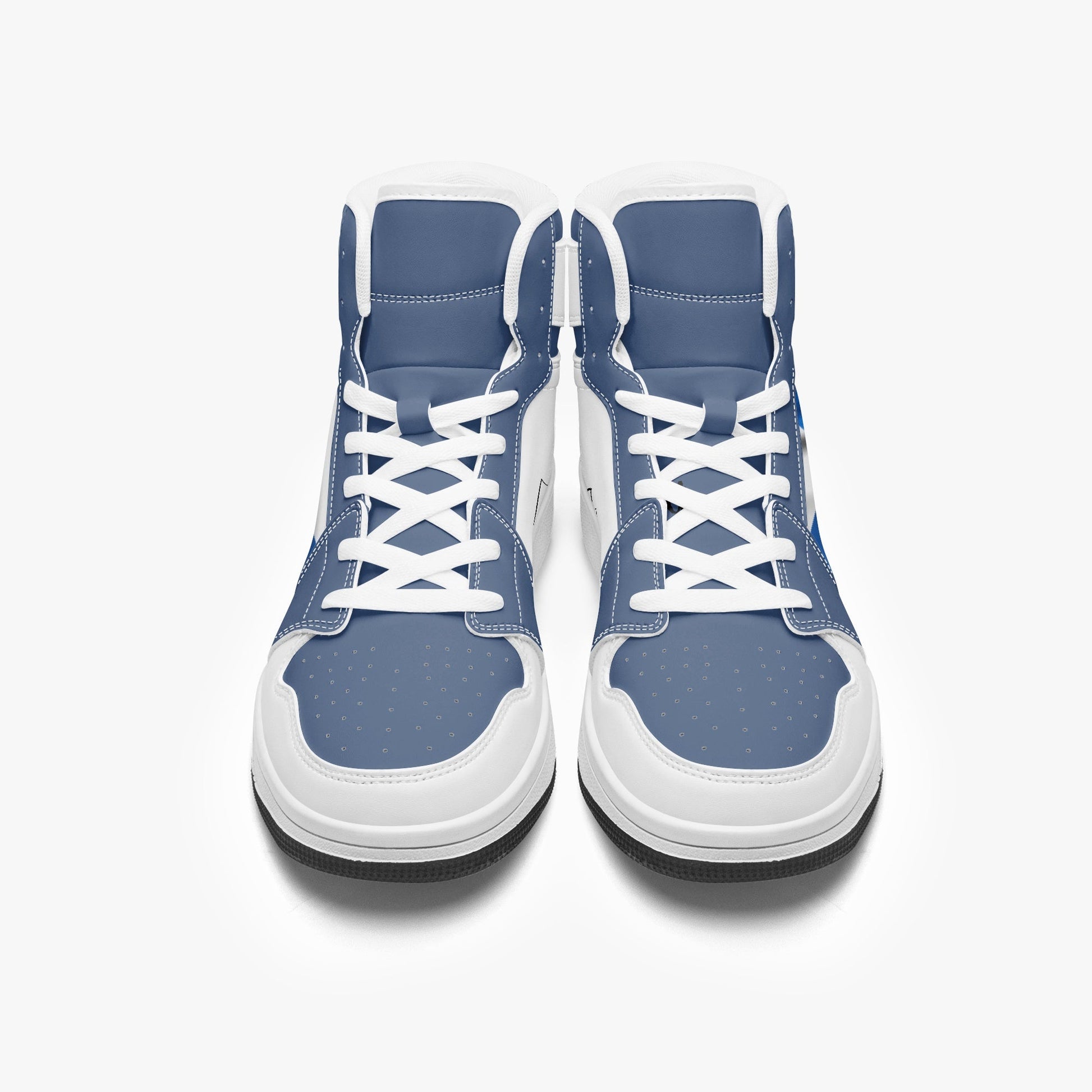AJ1 High-Top Leather Sneakers
